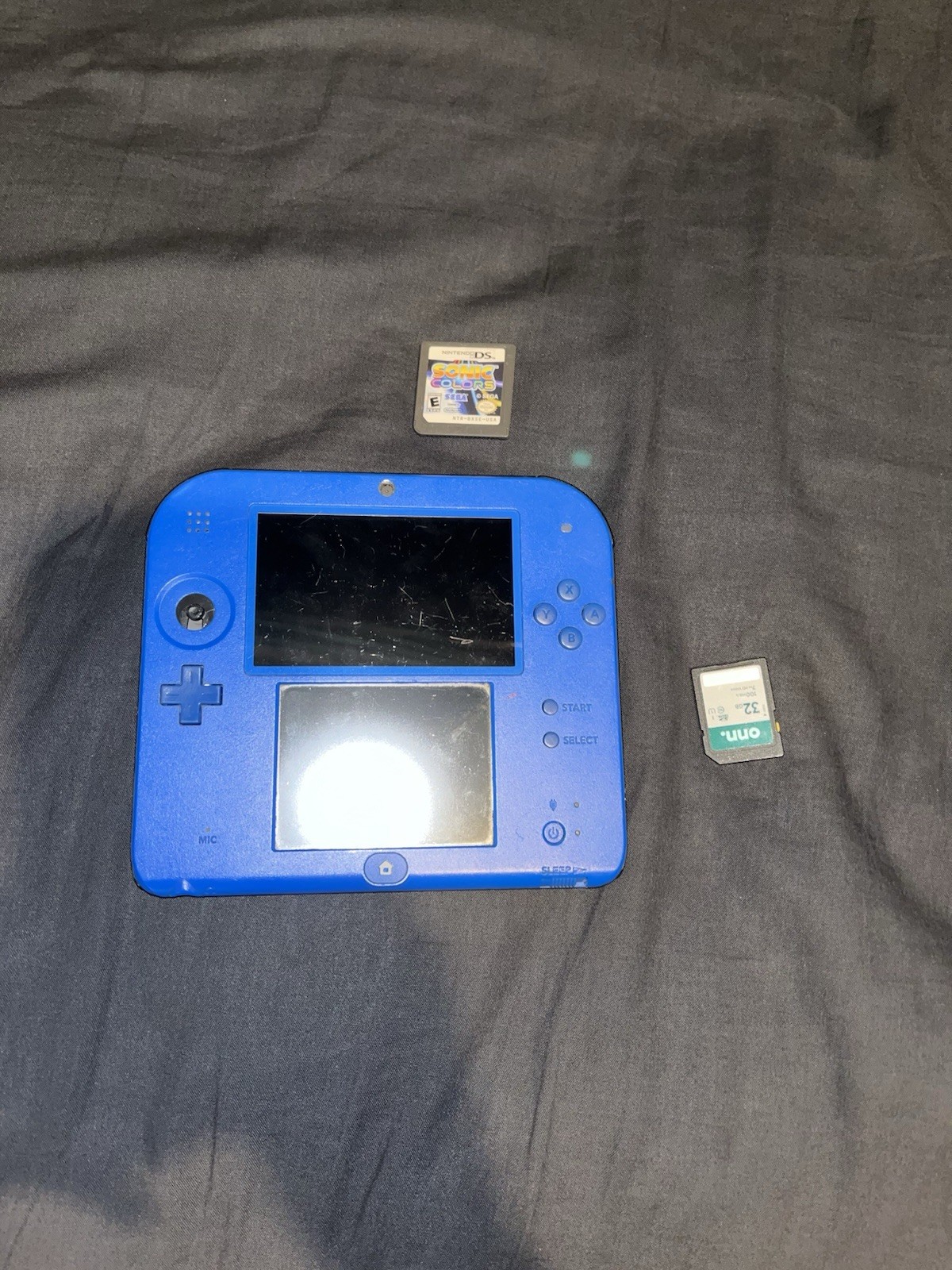 Nintendo 2DS Electric Blue Handheld Console With Sonic Game