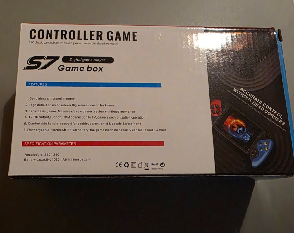 Controller Game Game Box White Digital Game Player S7 PSP OR Switch Style