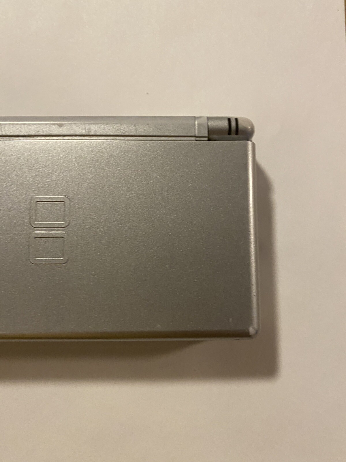 Nintendo DS Lite Launch Edition Silver System “For Parts Or Repair Sold As Is”