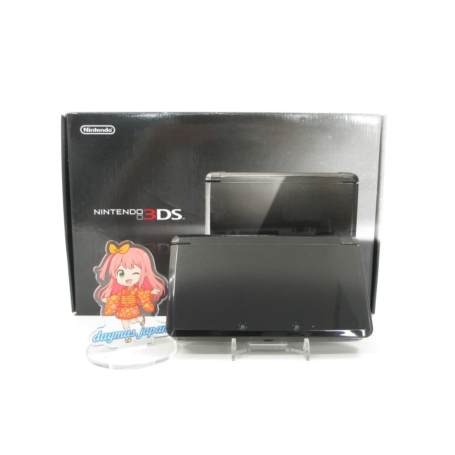 【Near Mint】Nintendo 3DS Cosmo Black Console Japanese Edition #DEN08/0630/01