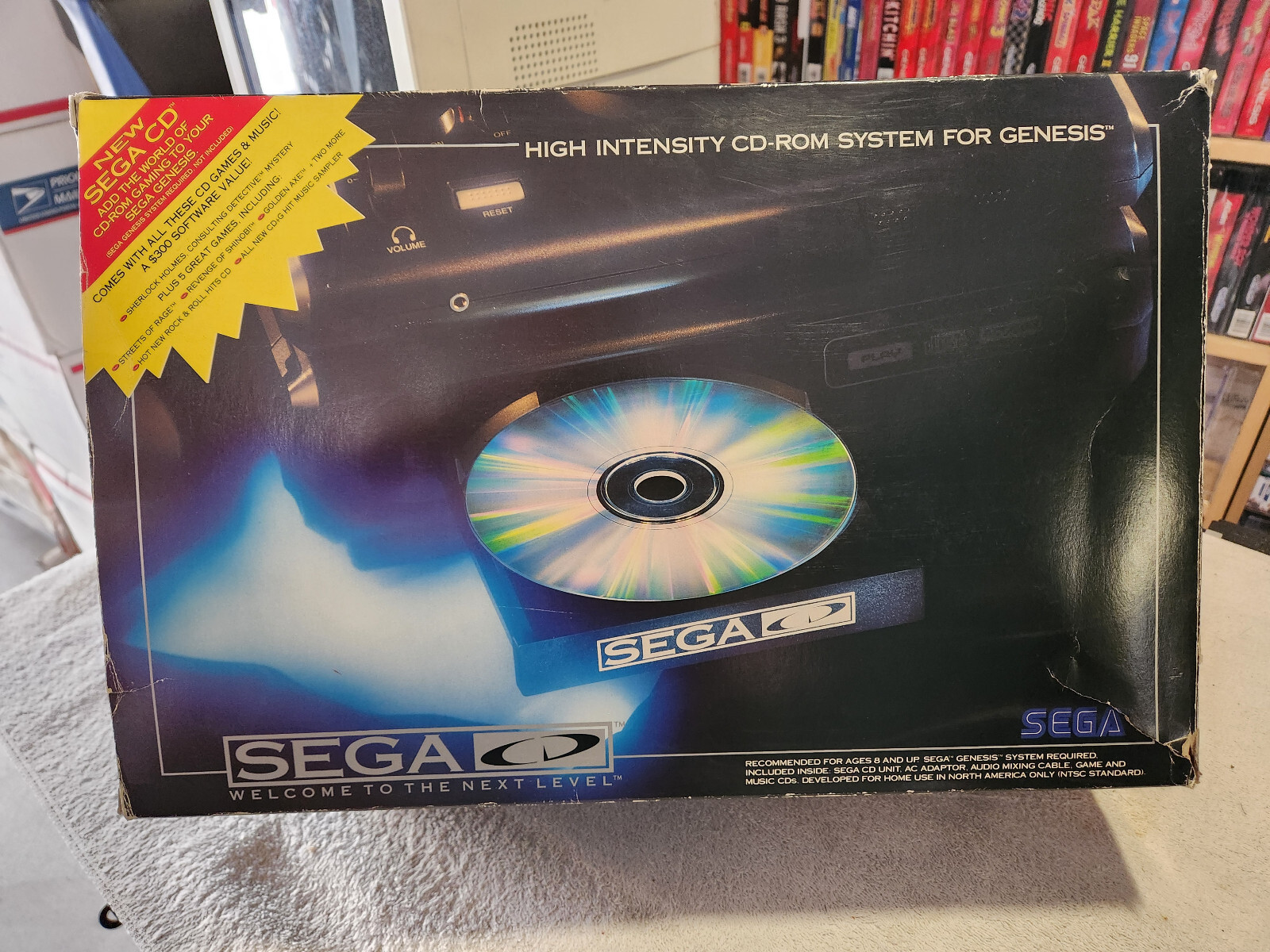 SEGA CD “Front Loading Model 1 Console” COMPLETE in Box! Very RARE! TESTED/XLNT!