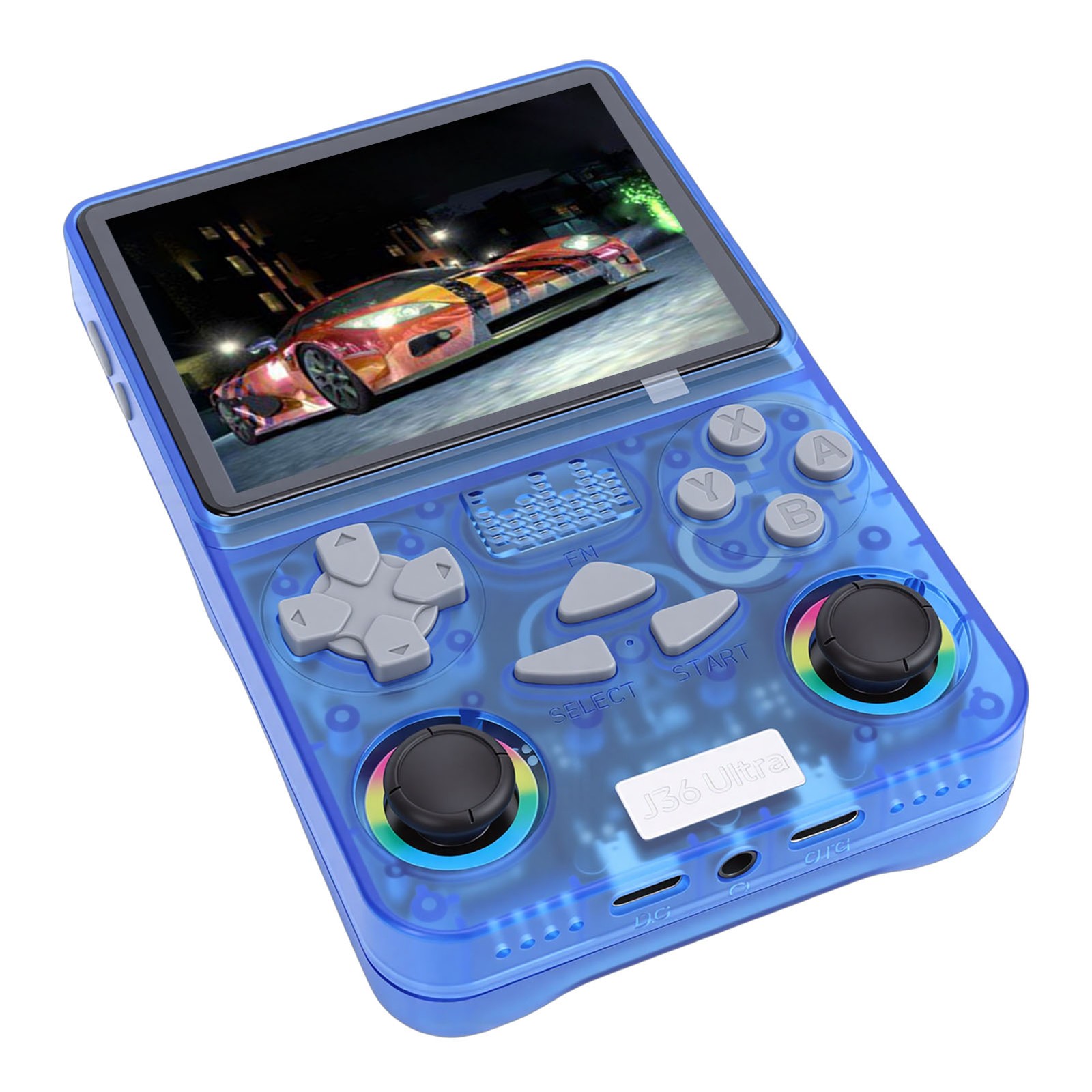 Retro Handheld Game Console 4 Inch Screen Built In 64GB Small Memory Card S FZNA