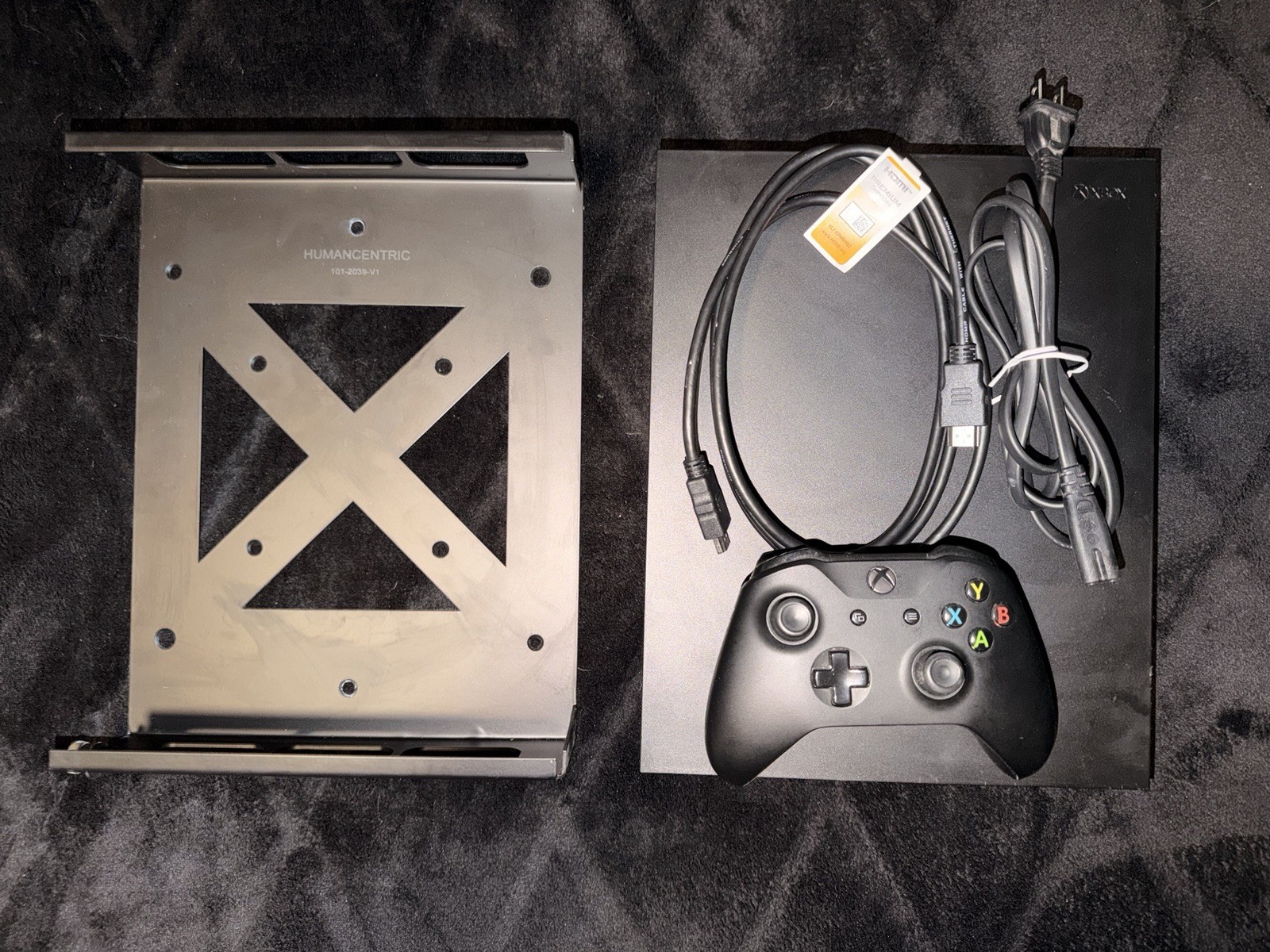 Microsoft Xbox One X 4K UHD 1TB Black Console, Controller, Wi-Fi, HDMI, Mount