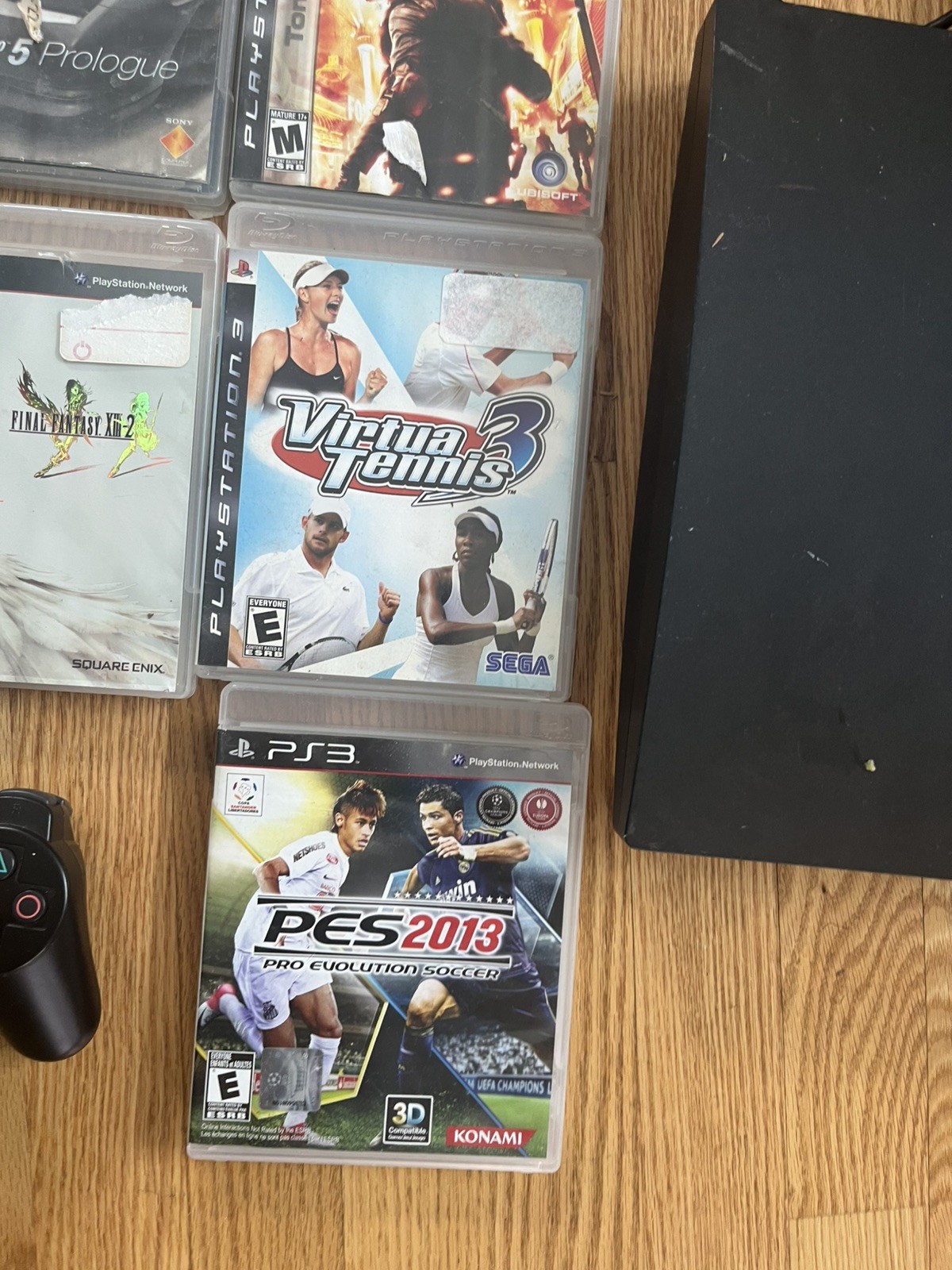 Playstation 3 Console Bundle Lot 3 Controllers 17 Games PS3 Tested Works Charger