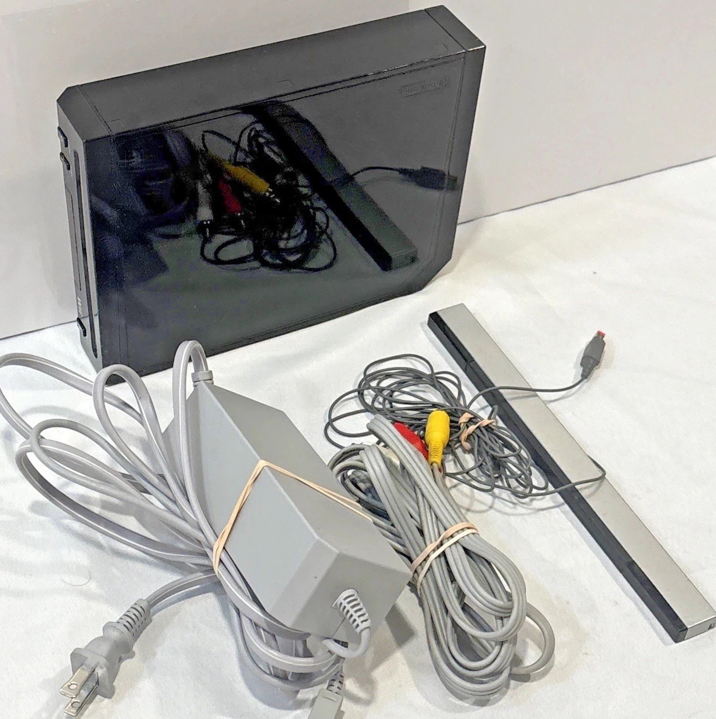 Nintendo Wii Black Video Game Console RVL-101 — Tested —