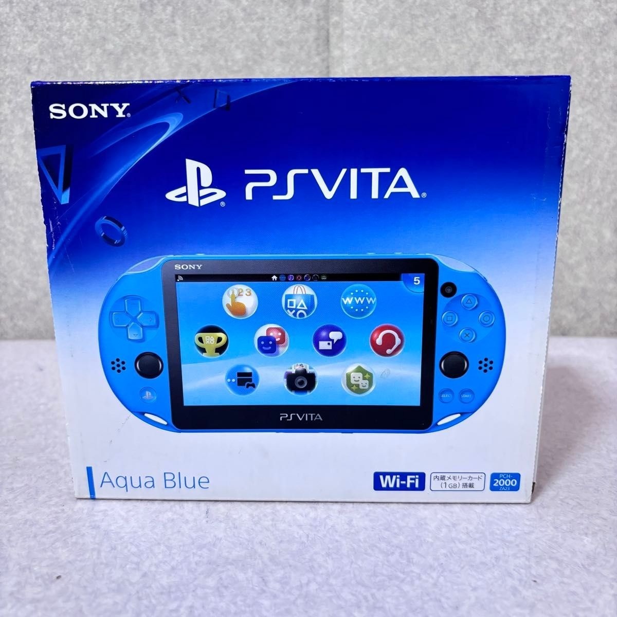 SONY PS Vita PCH-2000 ZA23 Aqua Blue Console Wi-Fi model from Japan NEW
