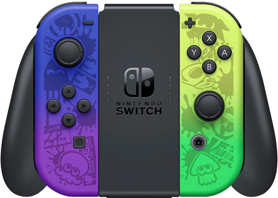 NEW Nintendo Switch OLED Splatoon 3 Limited Edition Console + Big Gamer Bundle