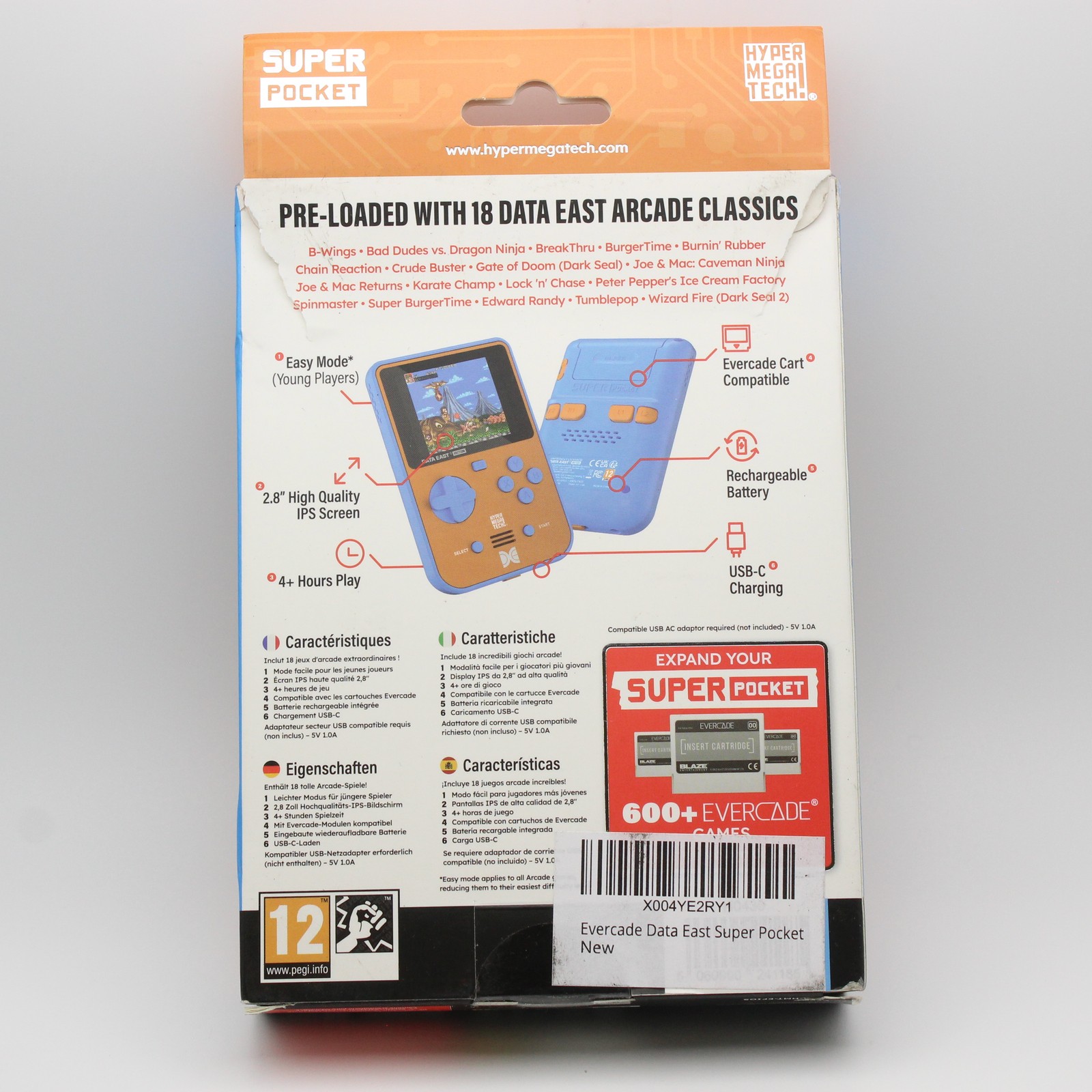 HyperMegaTech Super Pocket Data East Edition Handheld Console FG-DEPK-HMT-EFIGS
