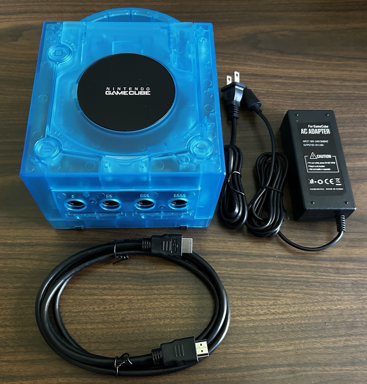 Nintendo GameCube Console ICE BLUE – HDMI Mod Pluto Llx 1-4 controller