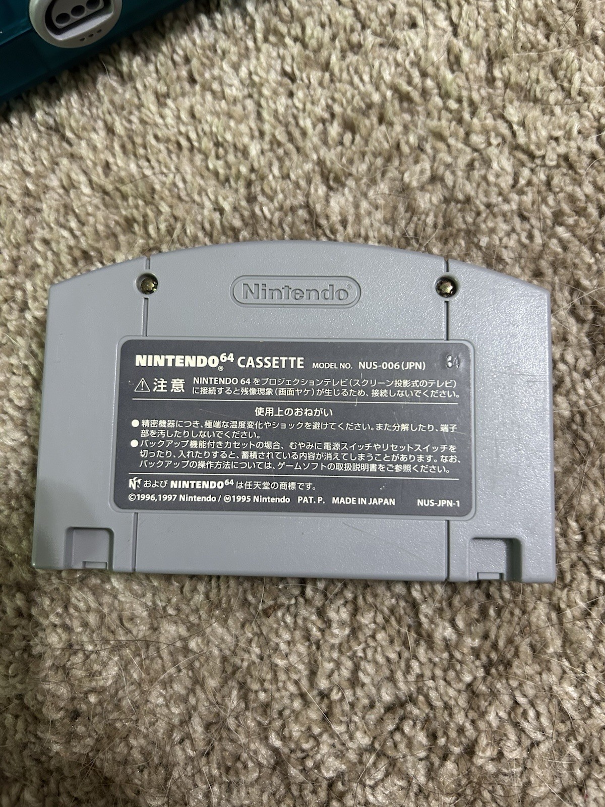 Region Free Nintendo 64 Blue Console w/ 2 Controllers, Expansion Pack ,and Game