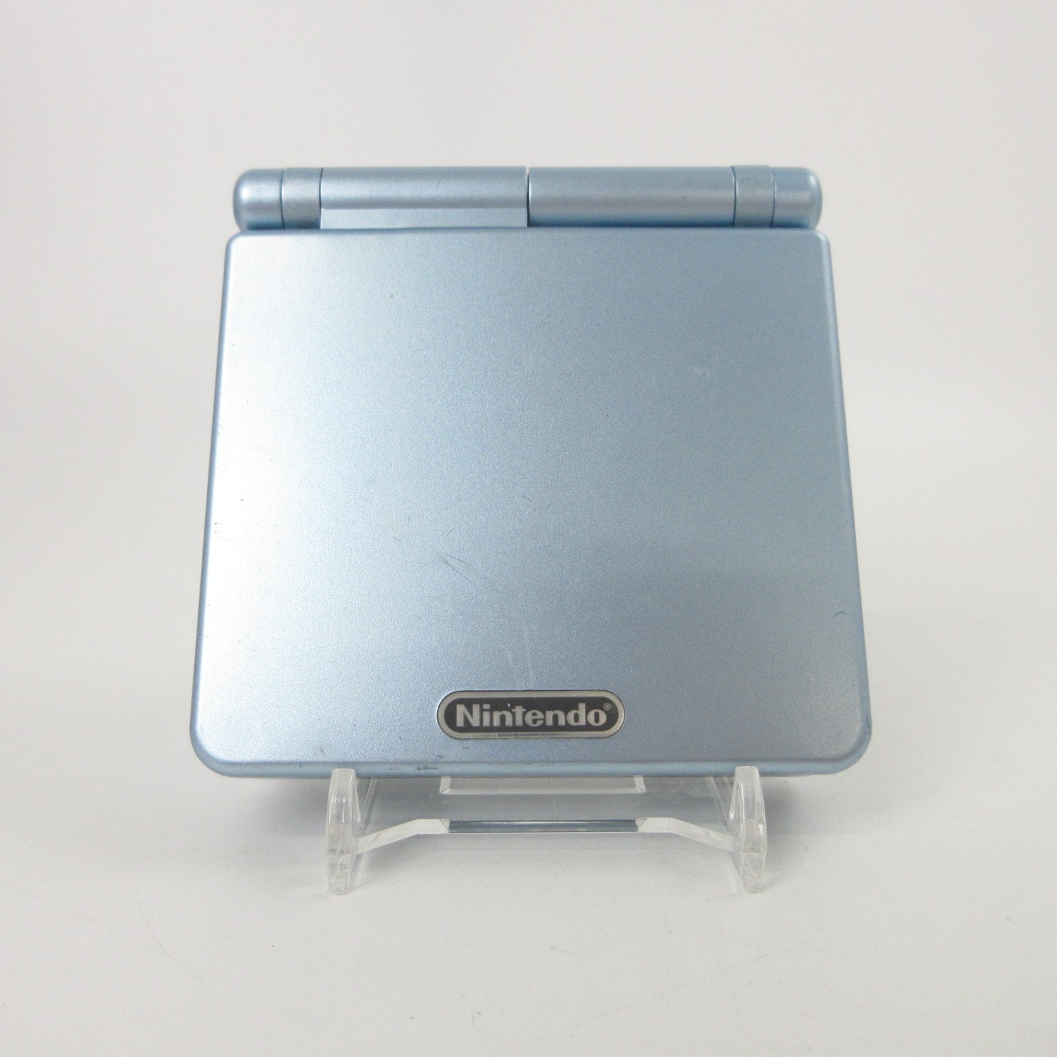 【Excellent】Nintendo GameBoy Advance SP Pearl Blue GBA Console #RET08/0604/02