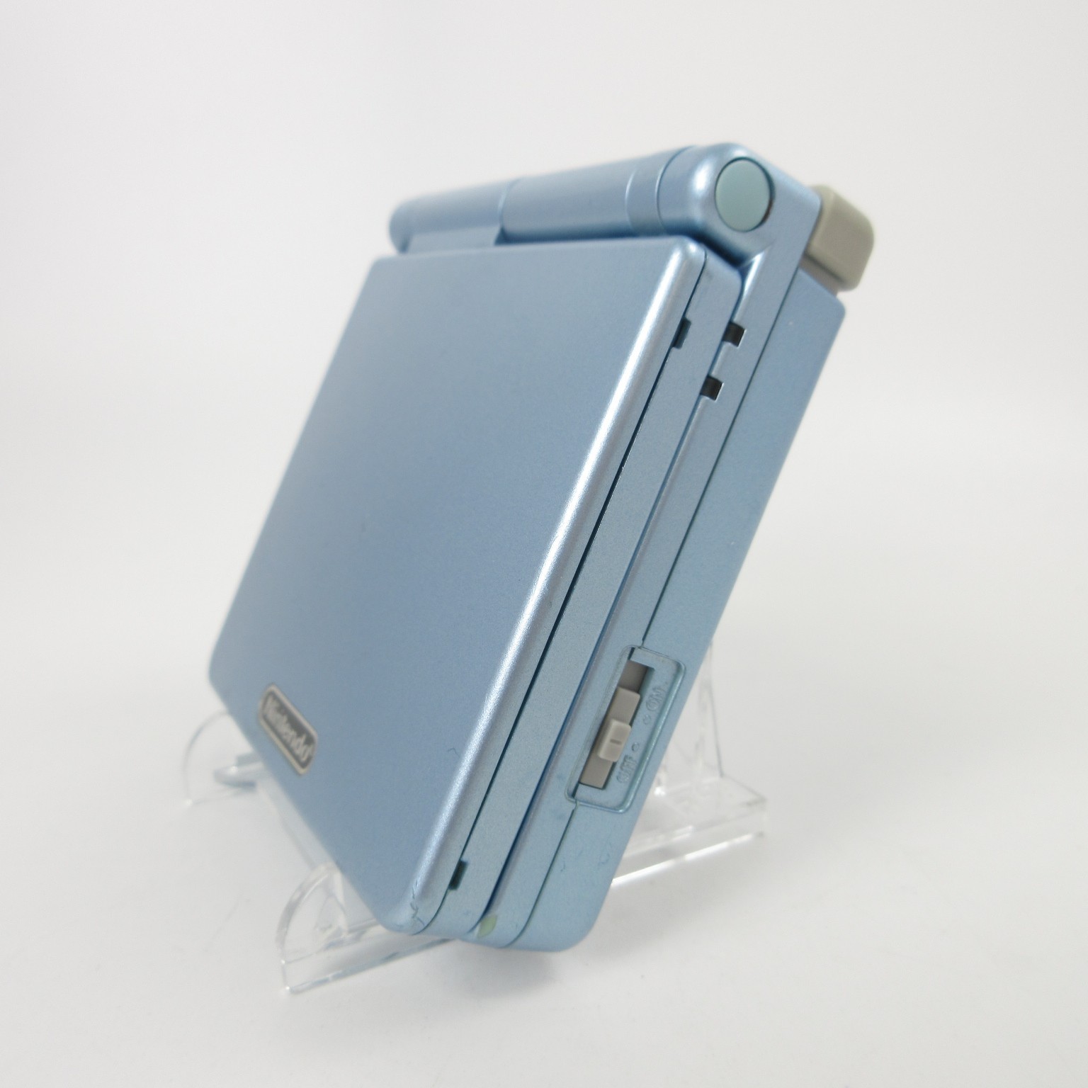 【Excellent】Nintendo GameBoy Advance SP Pearl Blue GBA Console #RET08/0604/02