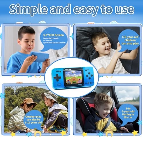 Handheld Game for Kids Preloaded 220 Retro Video Games Portable Gaming Player