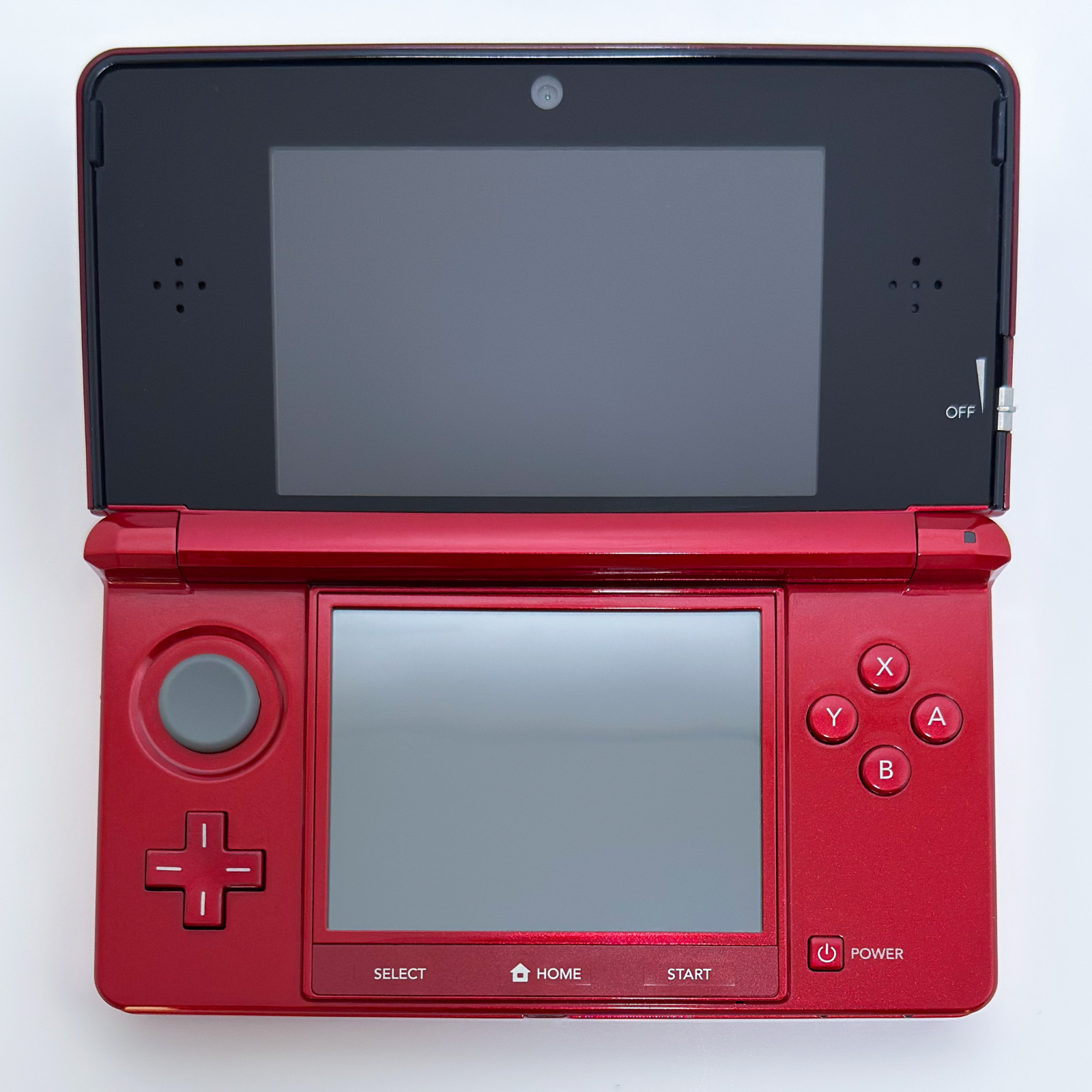 Nintendo 3DS 128GB Set- Flame Red (Case, Crystal Shell, Charger, SD) USA Seller