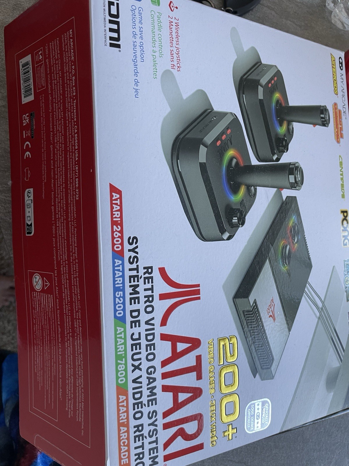 Atari Retro Video Game System with 2 Wireless Joysticks and 200+ Games