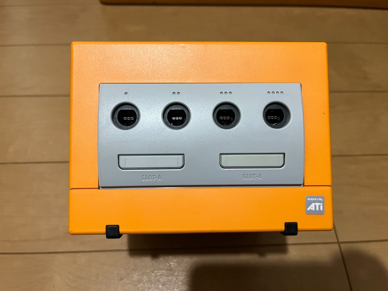 Nintendo GameCube Console & Controller Orange Color with Games Japan 0530