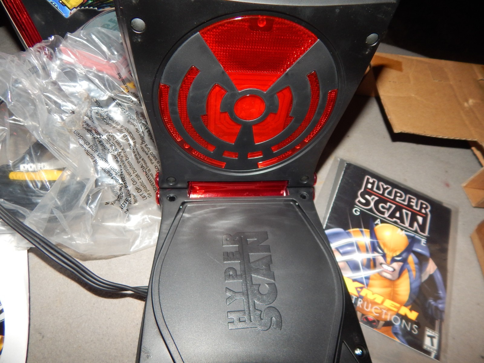 Mattel Hyper Scan Video Game System With X-Men Game Pack Unused? Parts Estate