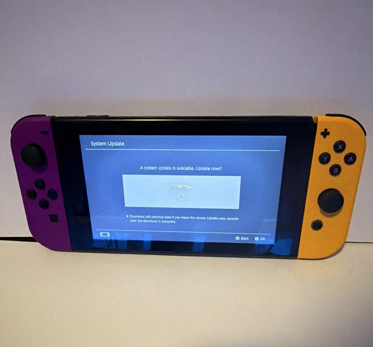 Nintendo Switch Console Black w/ Purple & Yellow Joy-Con