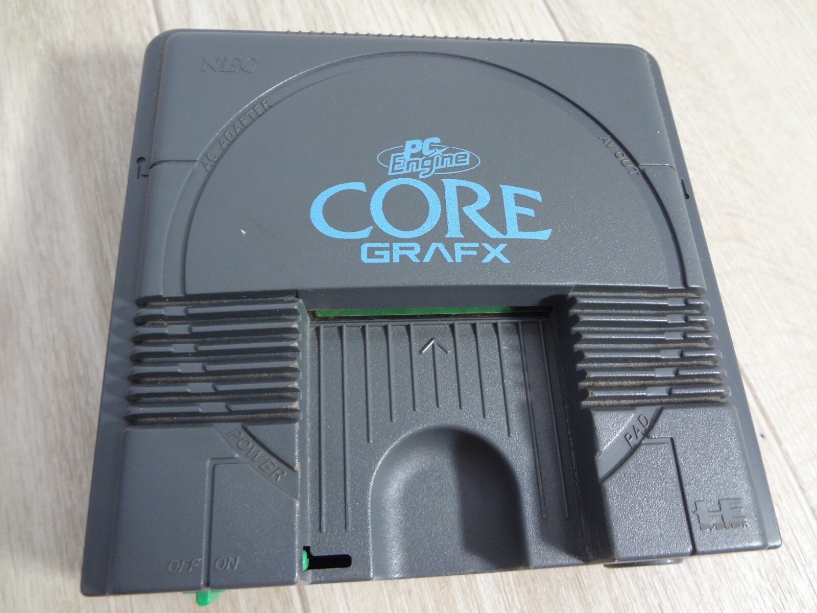 PCE NEC PC engine pcengine CORE GRAFX Console and controller set Tested Work 1