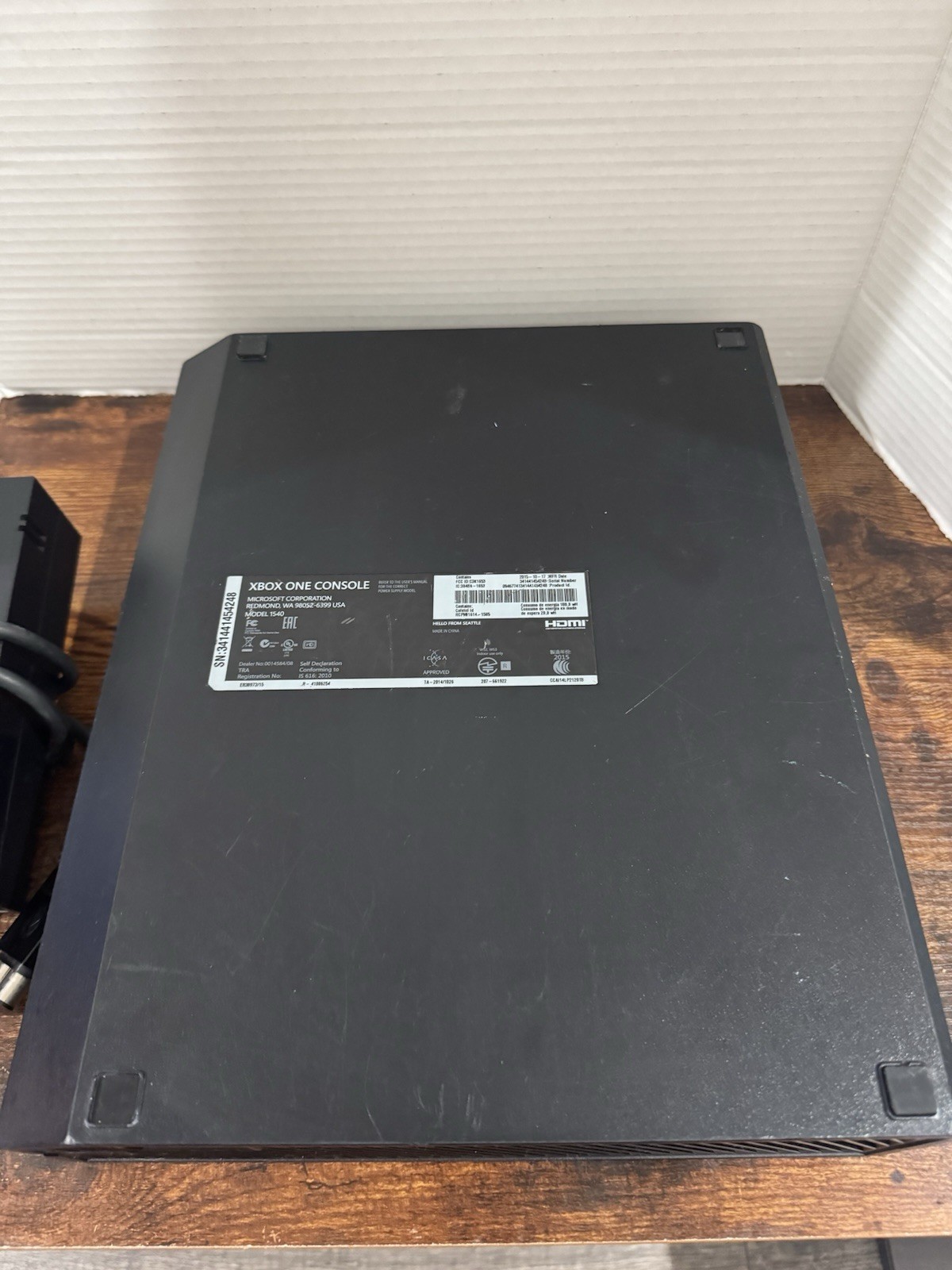 Microsoft Xbox One 500GB Console Gaming System & Power Supply Only Black 1540