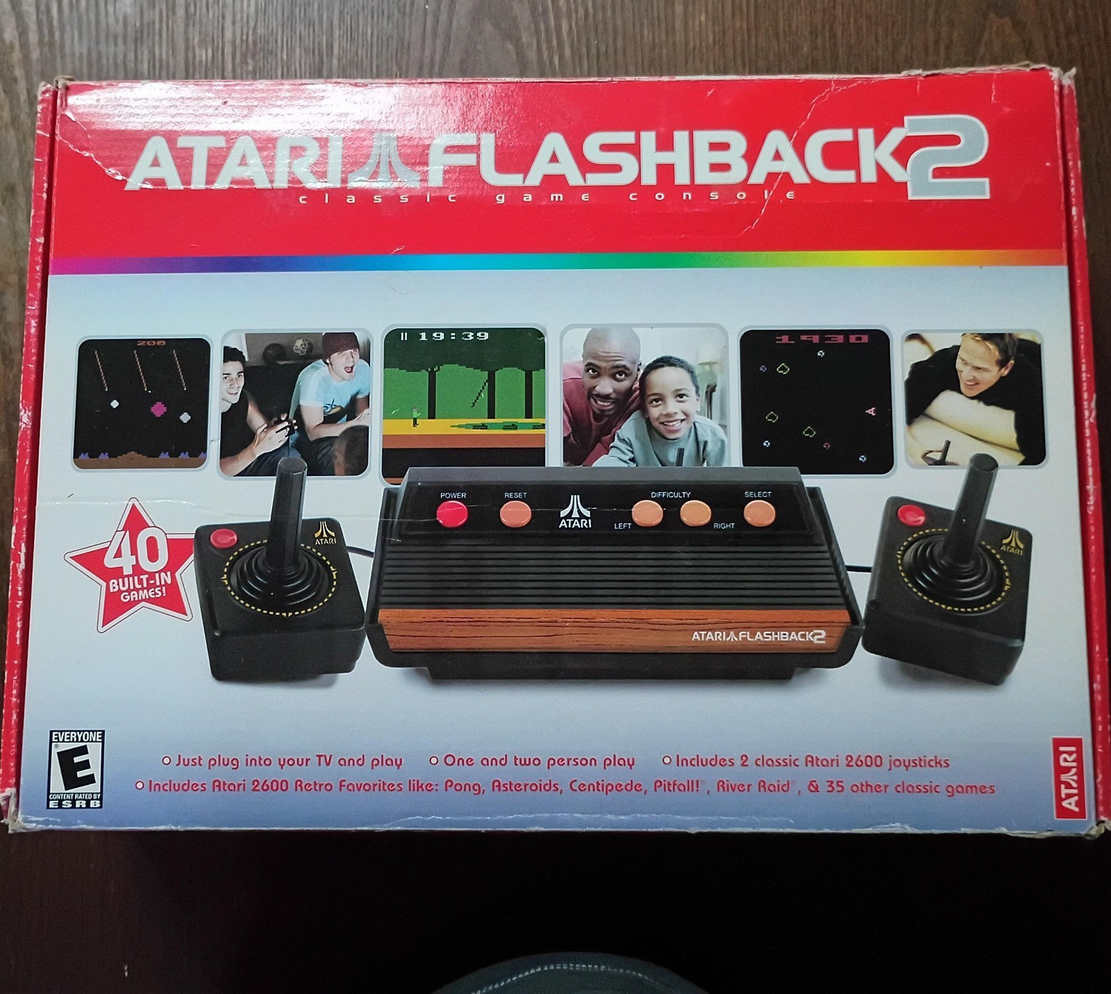 ATARI Flashback 2 in its original Box Plug&Play TV Atari 2600 Console tested