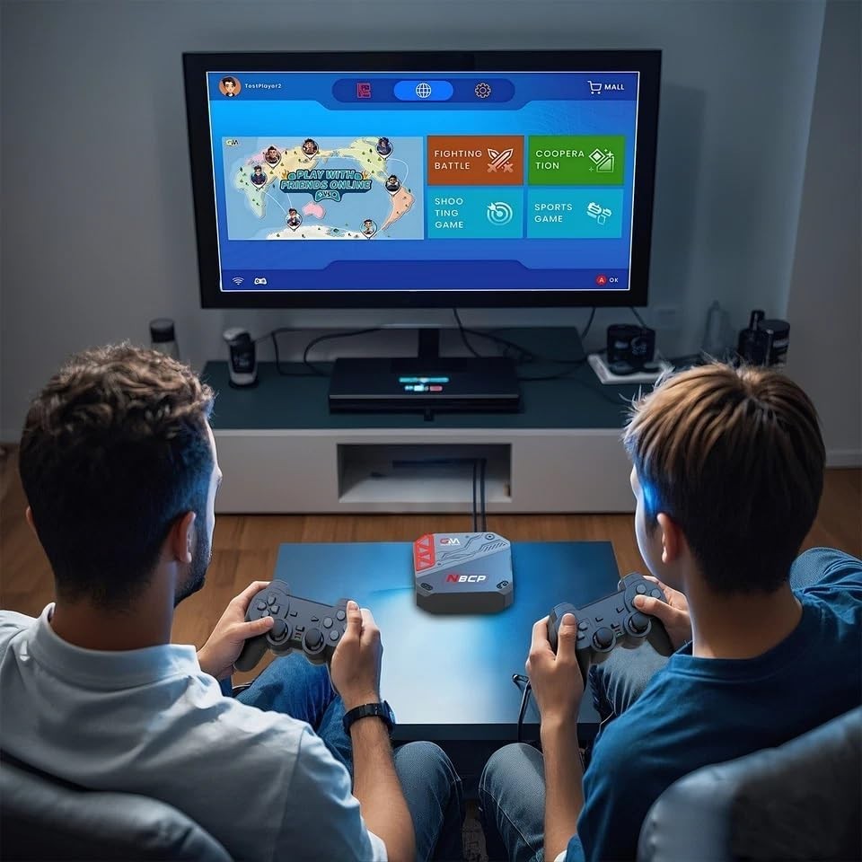 Plug & Play Retro Game Console with 30 Classics & Online Multiplayer Capability