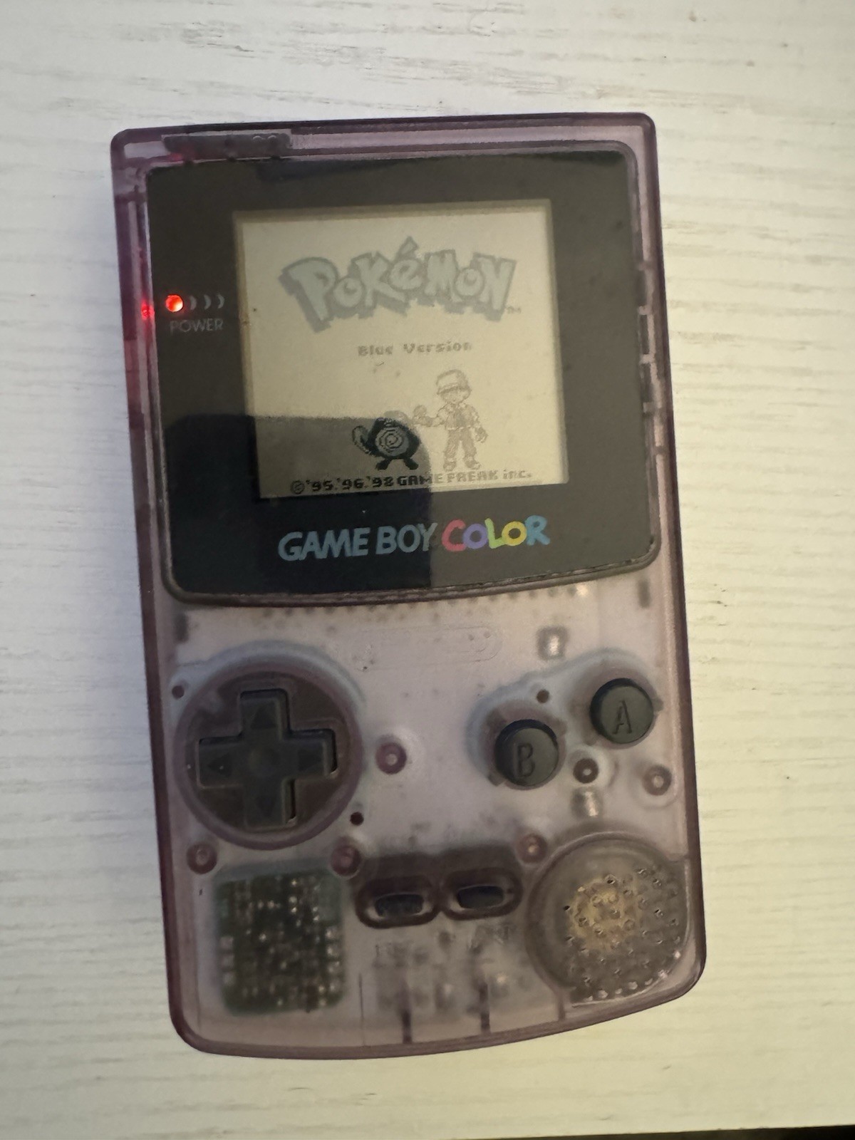 Nintendo Game Boy Color Atomic Purple Handheld Console CGB-001 Tested Working