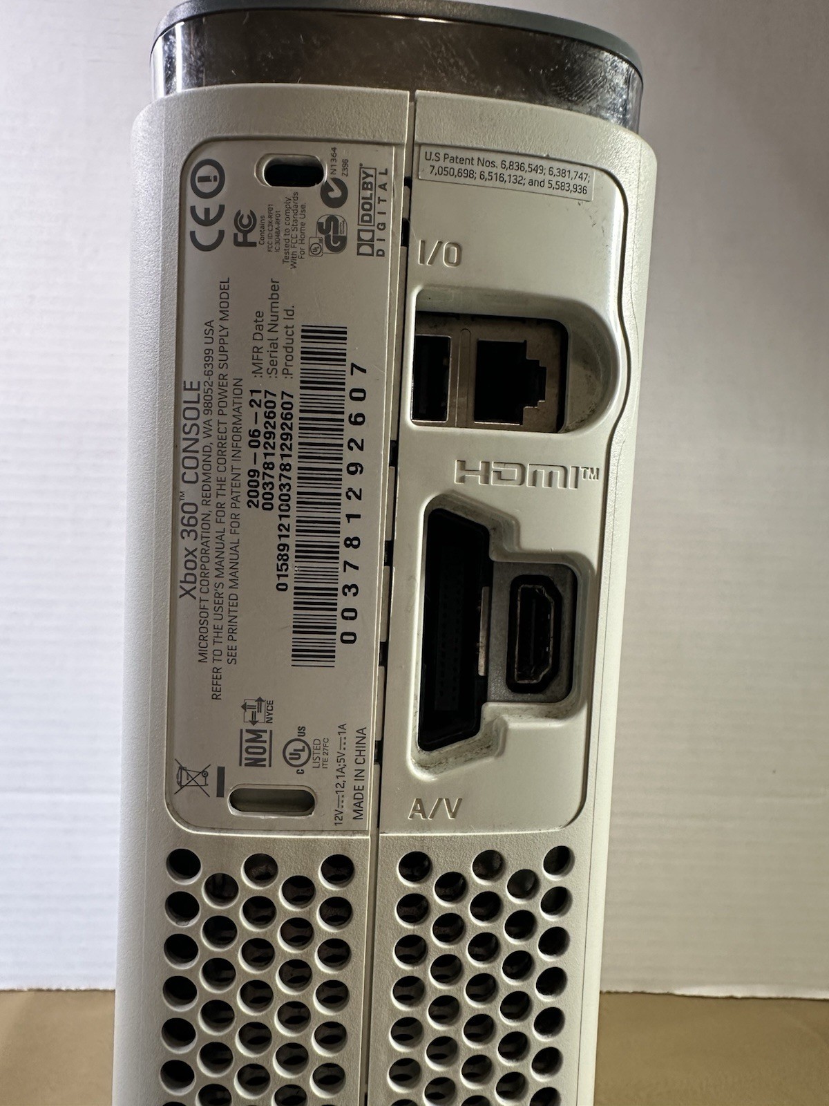 Tested Working Microsoft Xbox 360 Video Game Console White w/ Power HDMI In Box