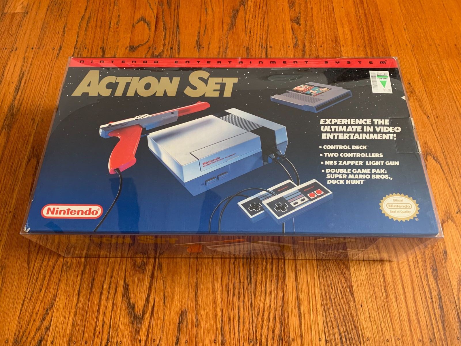 Nintendo NES Action Set console system 100% complete in box with protector