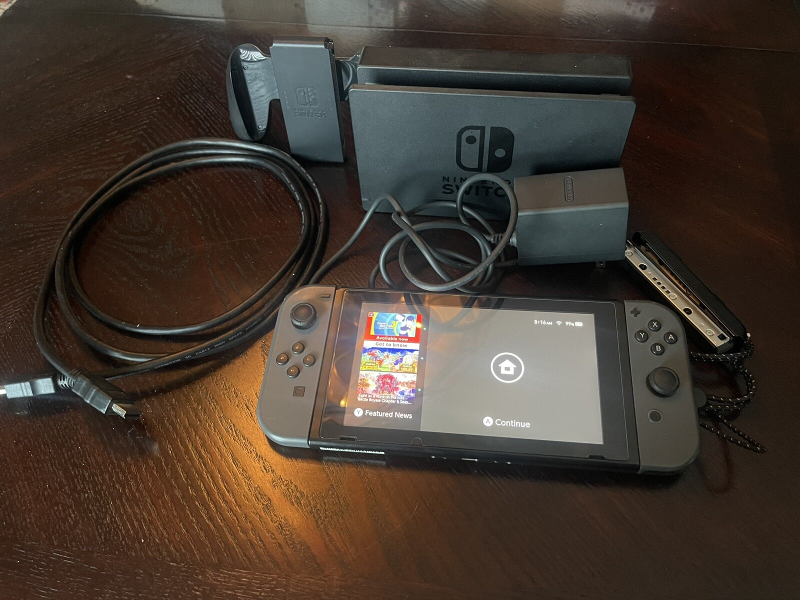 Nintendo Switch Gray Joy Cons 32GB Gaming Console With Dock
