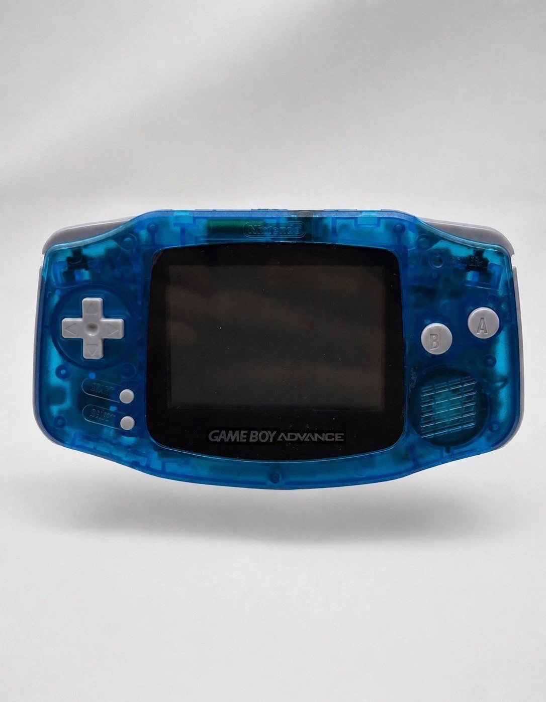 Transparent Blue Game Boy Advance GBA Console Handheld Tested Works Authentic