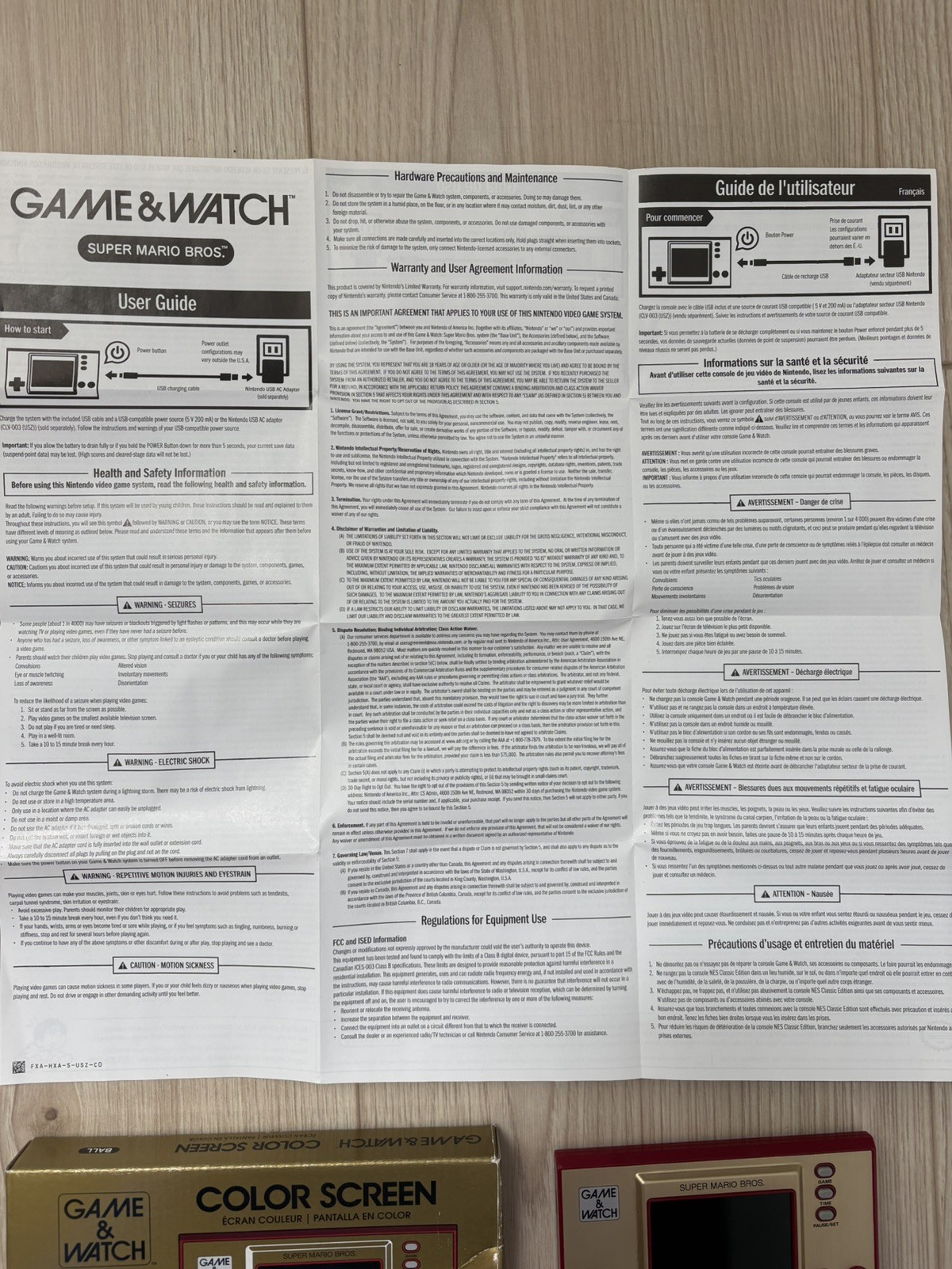 CIB (Complete in Box) 35th Anniversary Edition Super Mario Bros. Game & Watch