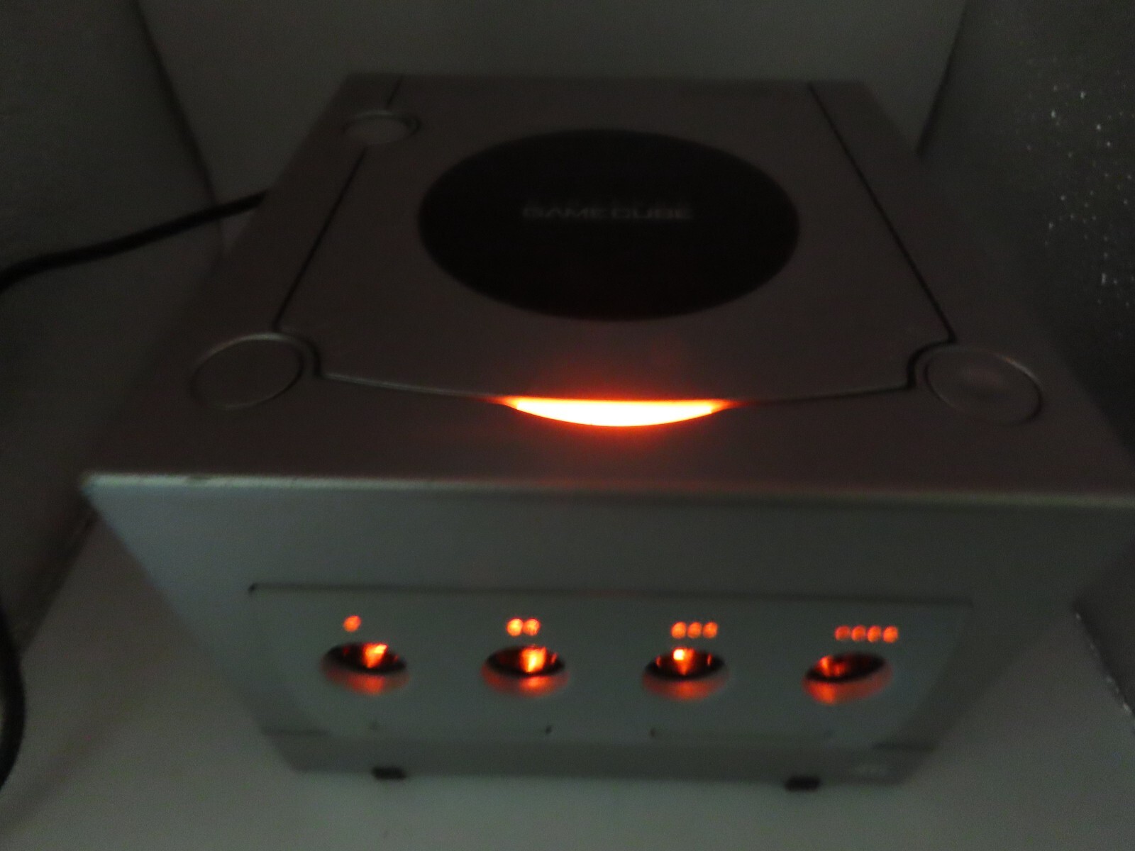 Nintendo GameCube ORANGE LED Light Mod Modification Controller Port w/ new batt