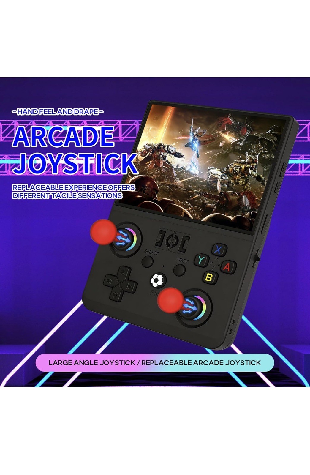 R36MAX2 Retro Handheld Game Console, 4.5-Inch 1024×768 IPS Screen, 128GB 22000+