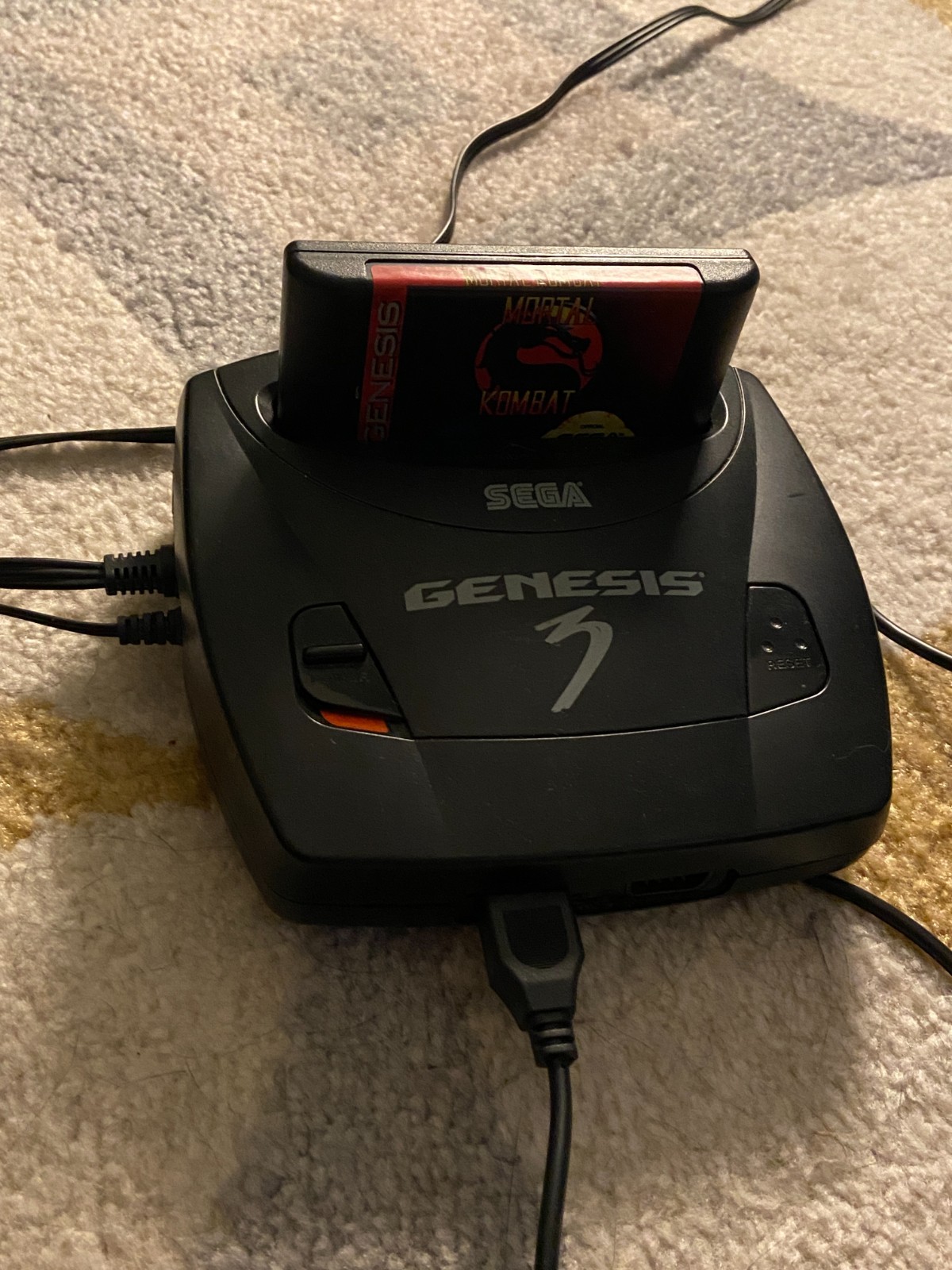 Sega Genesis Model 3 Console System Bundle MK-1461 + Controller + Cables 16 Game