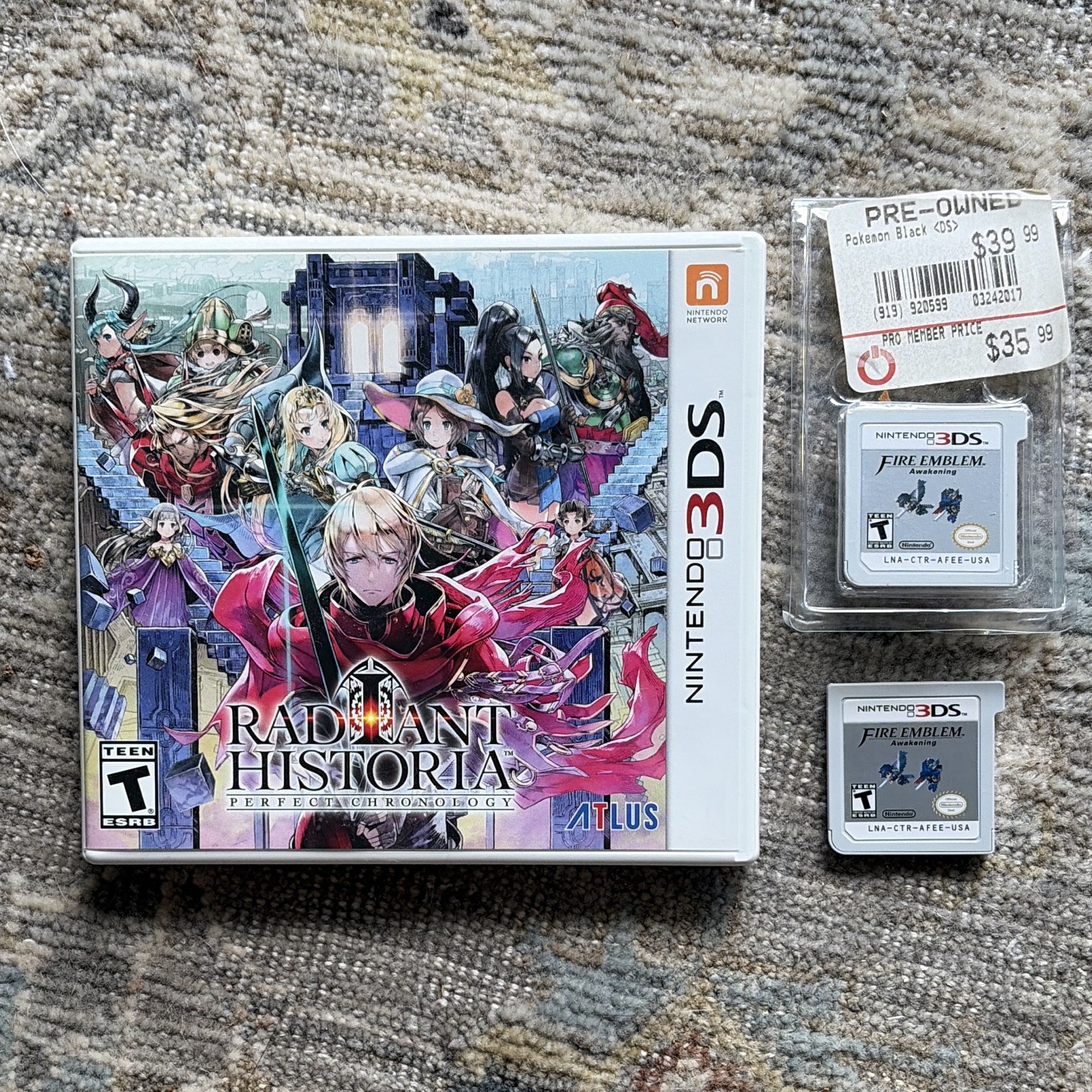 Nintendo 3DS XL SPR-001 Metallic Red 3D Capable 4GB Region Free