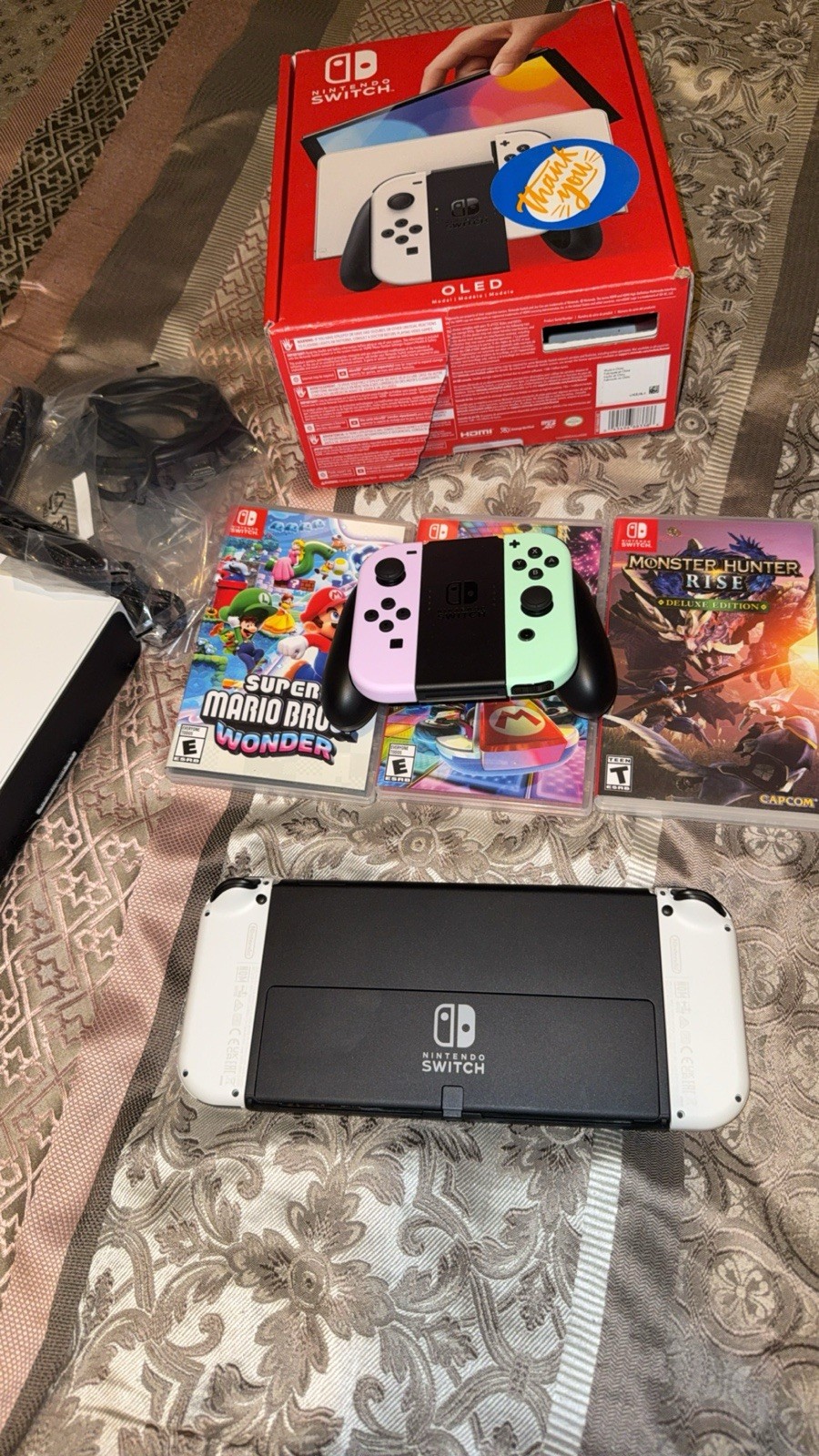 Nintendo Switch White OLED Bundle