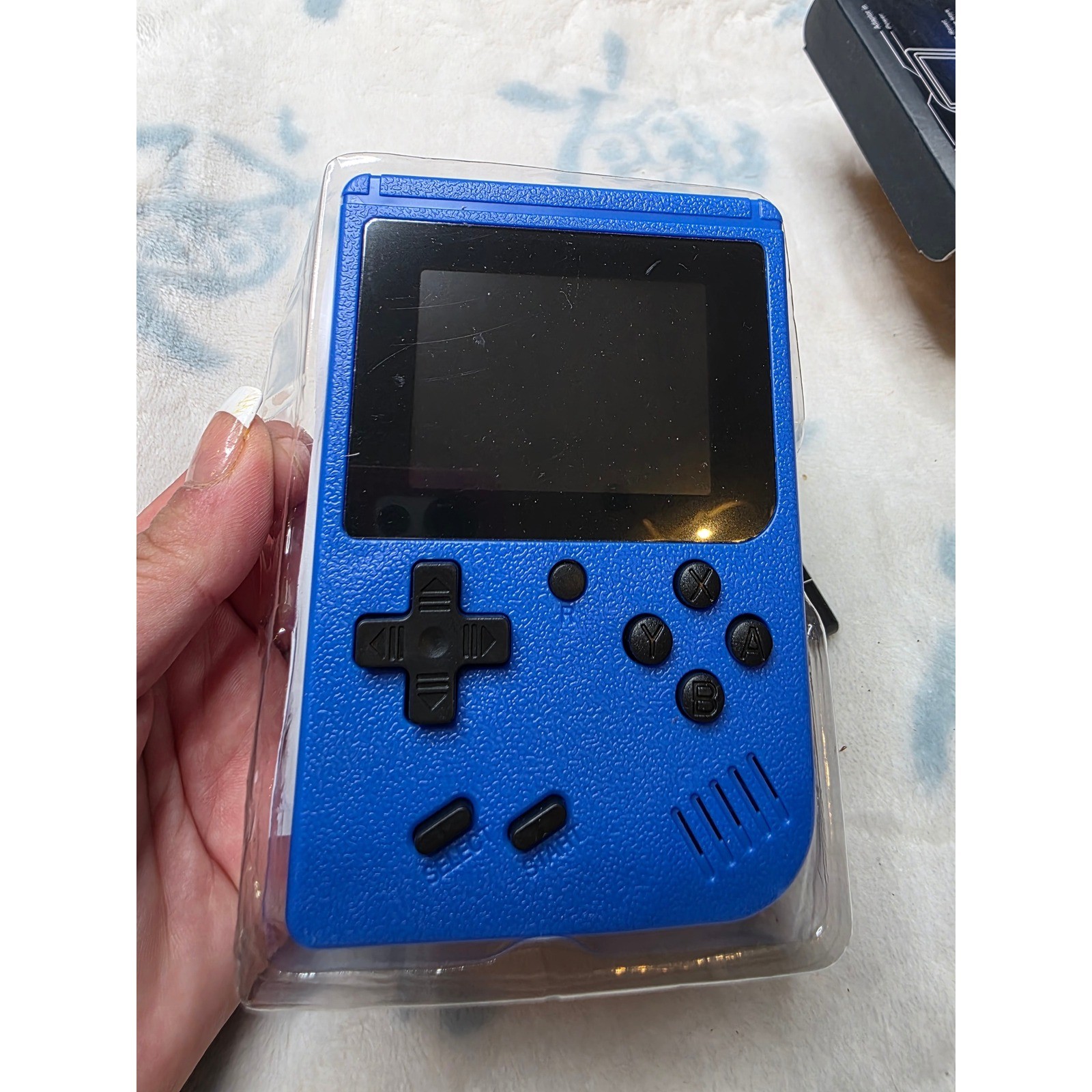 Plus Retro Handheld Game Console 3.0 Inch LCD Blue Digital Game System 400 in 1