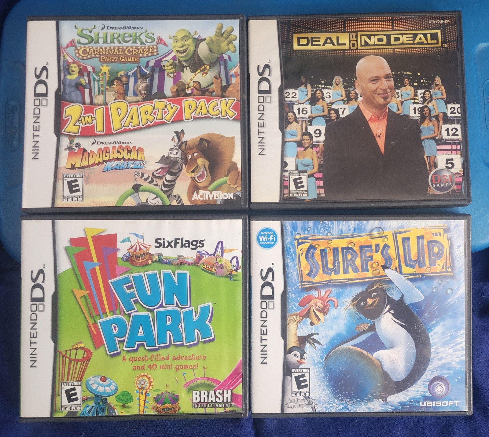 2ds console with 8 games ,box, Plastic Case, Everything Works