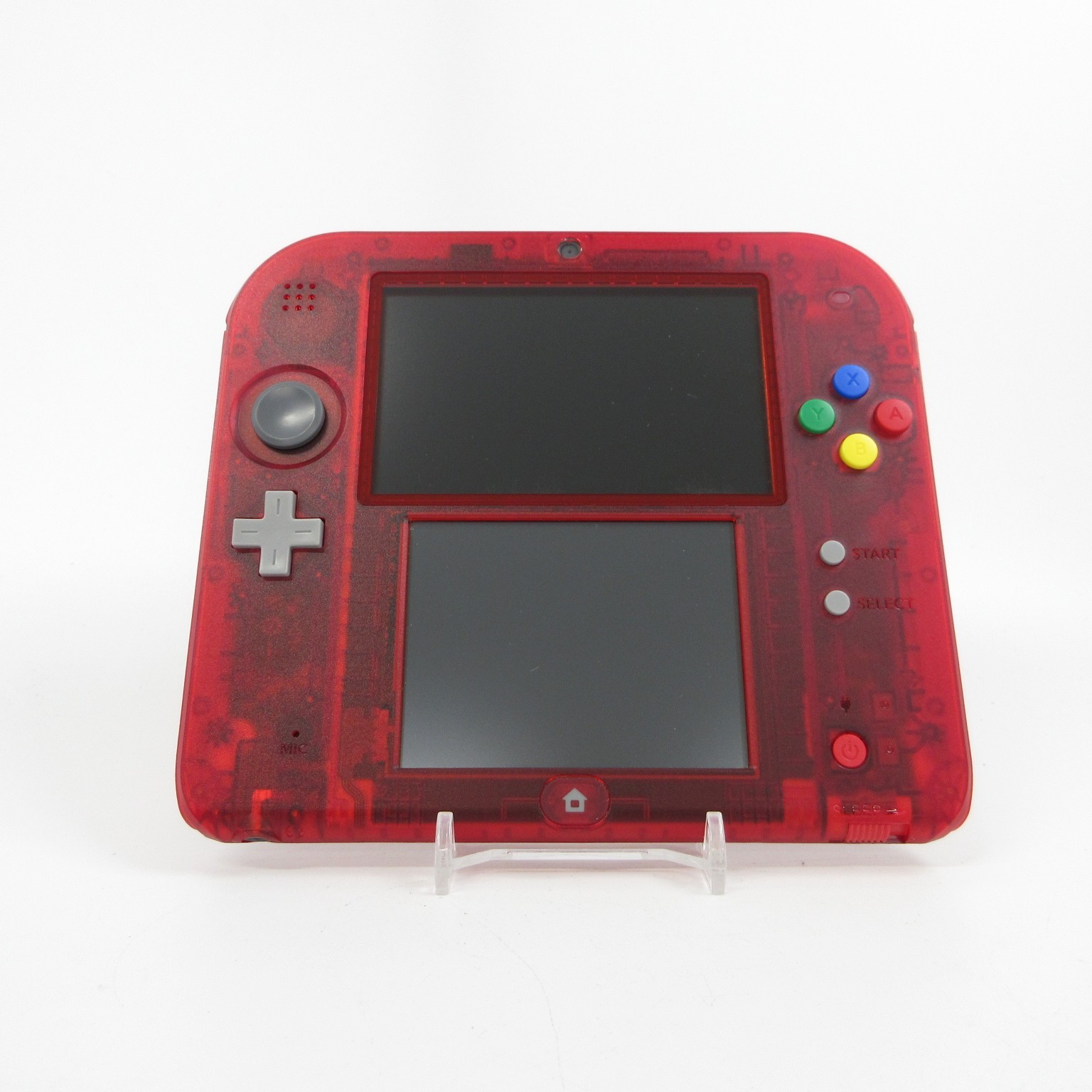 【Near Mint】Nintendo 2DS Pokemon Clear Red Console ONLY Japanese Edition #DEN0523