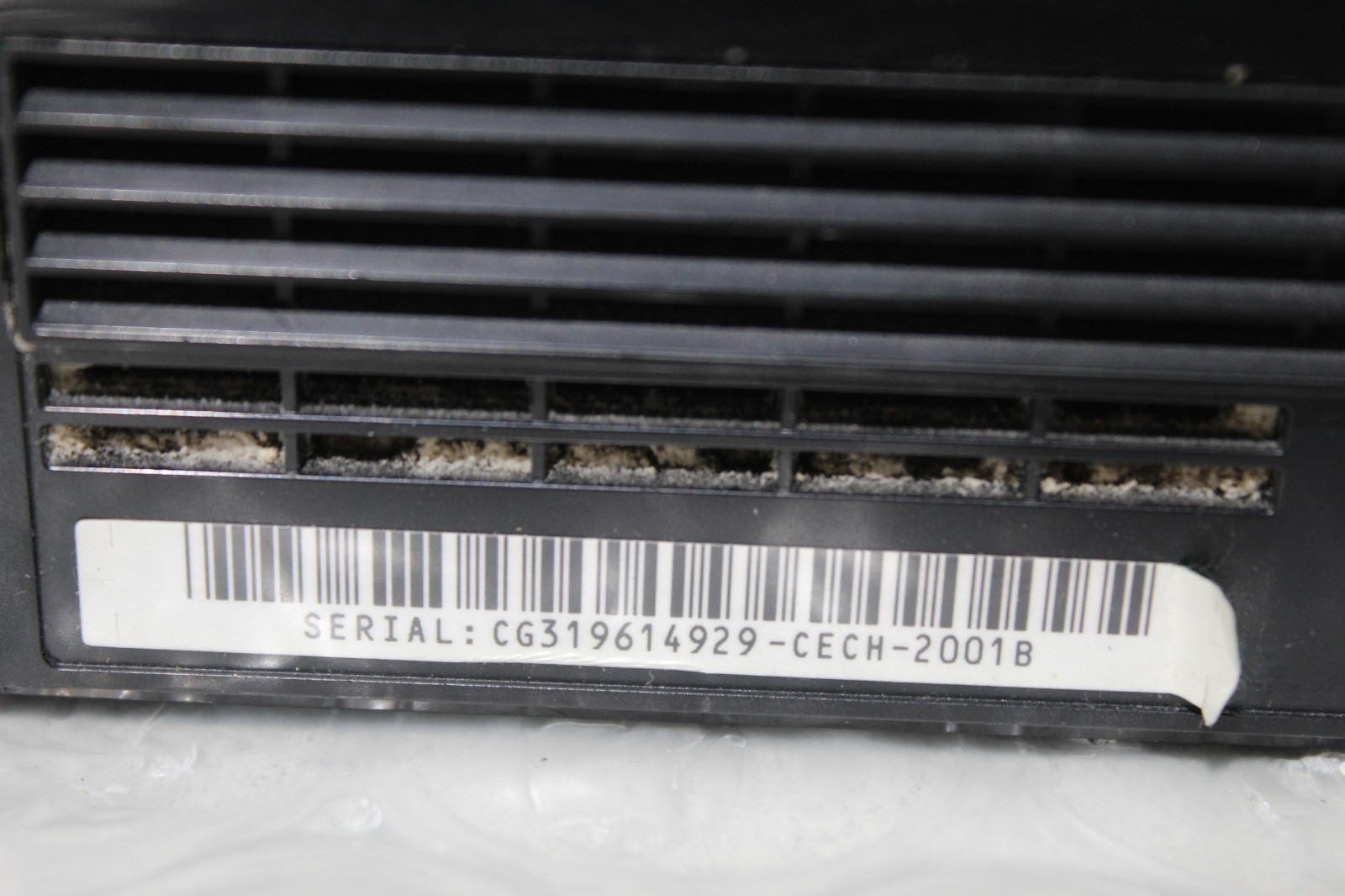 playstation 3 CECH-2001B console / Missing storage from unit