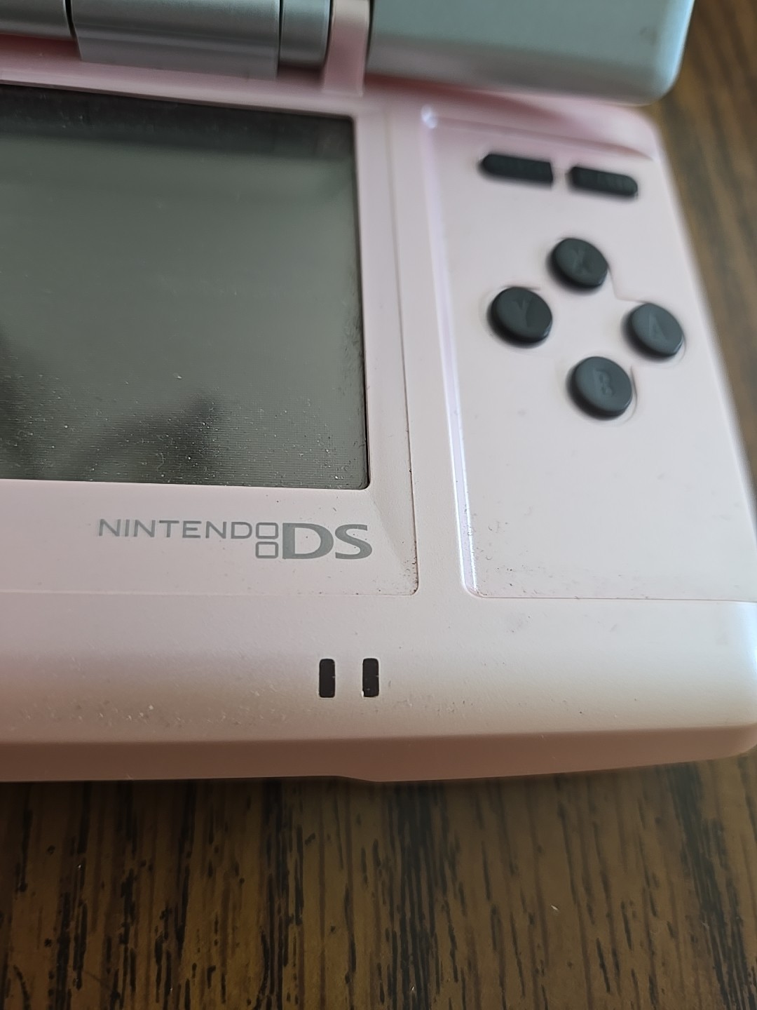 Nintendo DS Console Candy Pink Gray NTR-001 JPN 2004 nds GOOD HINGES