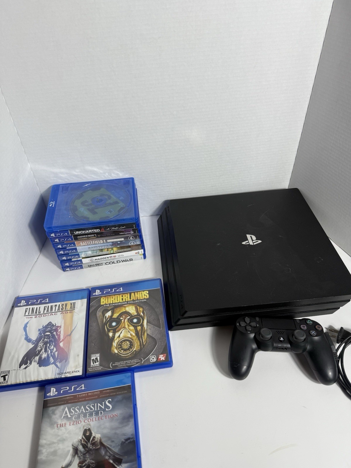 Sony PlayStation 4 Pro CUH-7215B 1TB Video Game Console With 11 Games