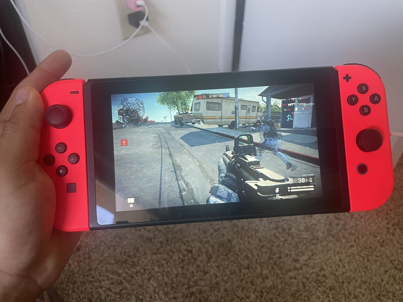 Nintendo Switch Super Mario Odyssey Edition (with Red Joy-Cons) 32GB Red Console