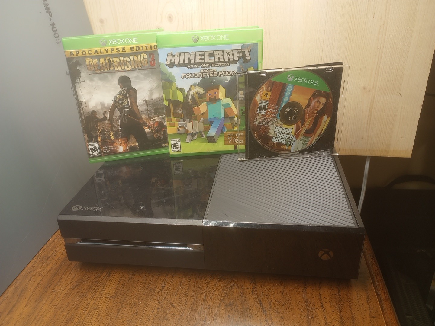 Used Xbox One With Three Games No AC Adapter