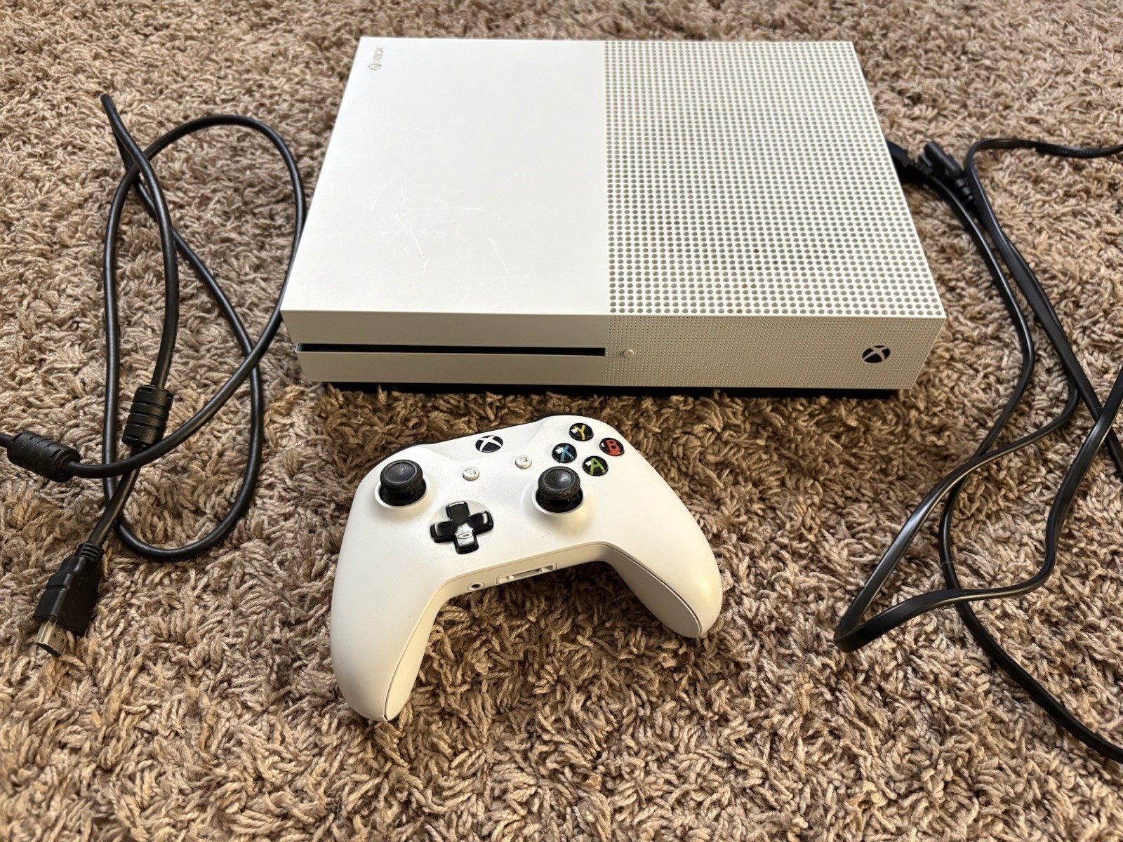 Microsoft Xbox One S White Home Console w/ Controller, Wi‑Fi, HDMI USB Ethernet