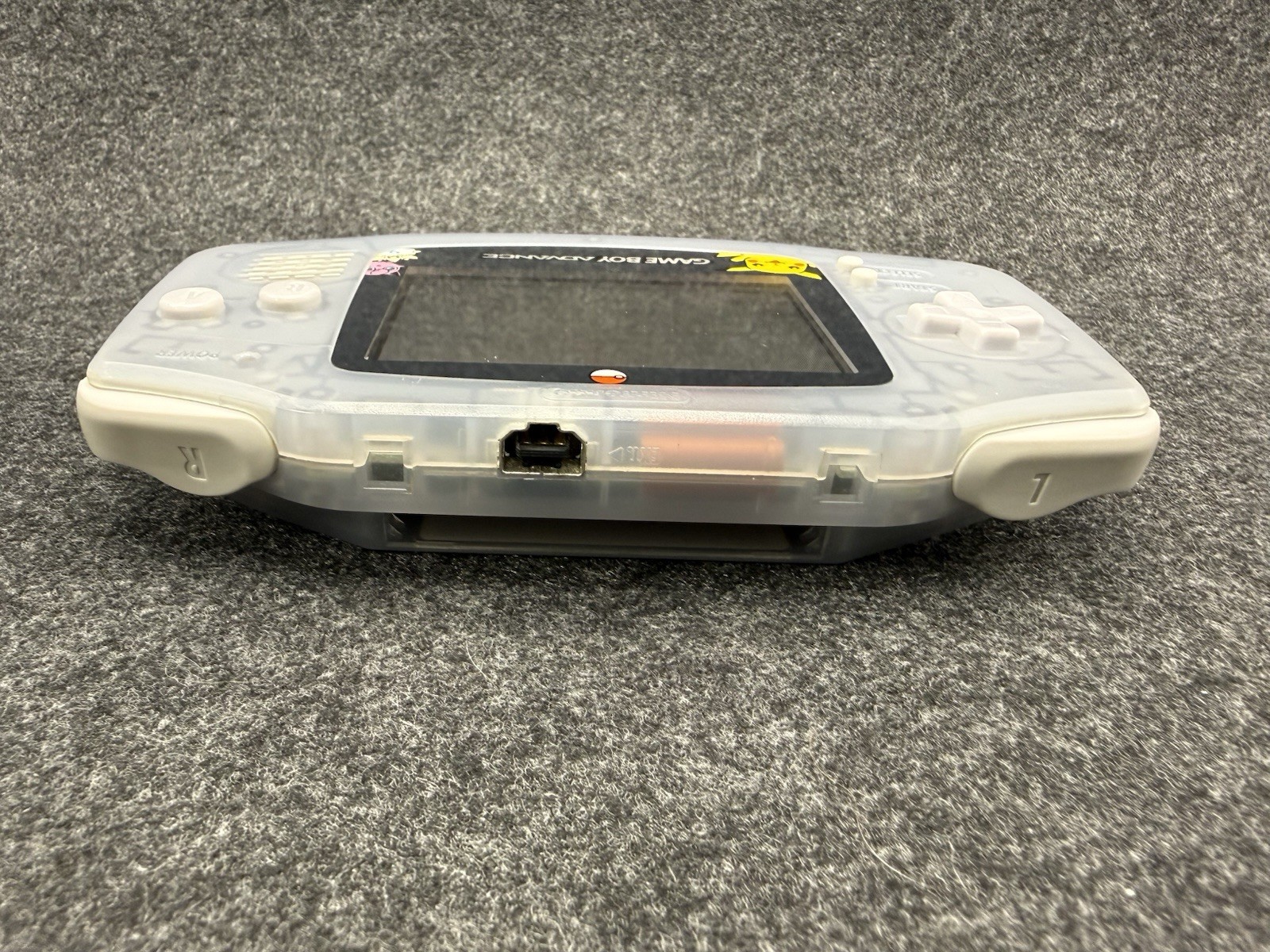 Nintendo Game Boy Advance – Clear Glacier Shell | USB-C Rechargeable Battery
