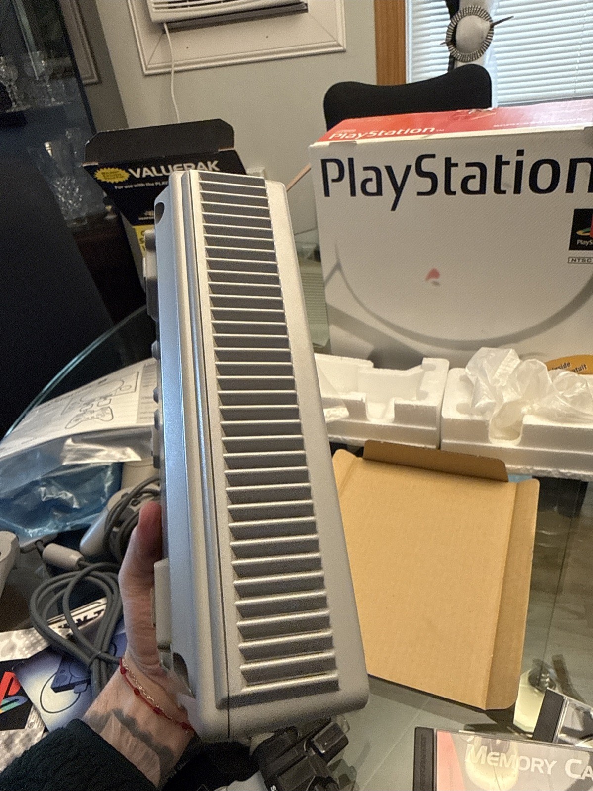 Sony Playstation 1 Console PS1 System Complete in Box With 4 Controllers + Extra