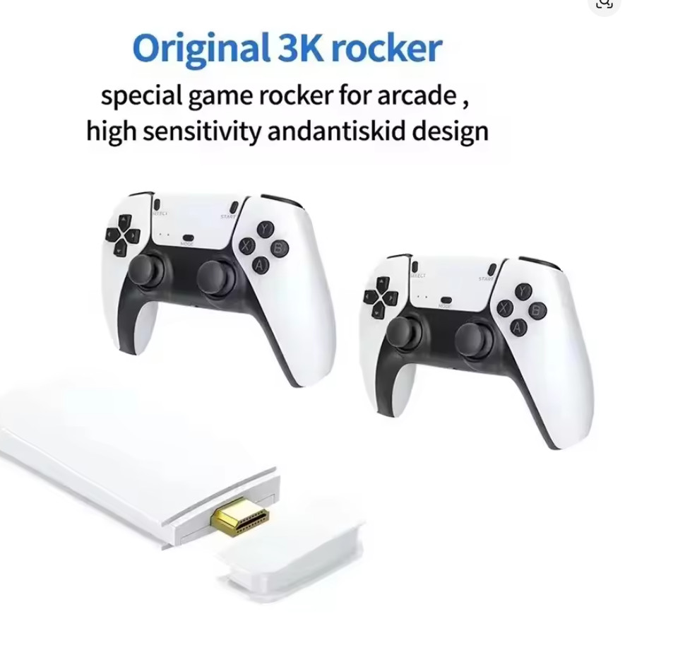 Retro Game Stick TV Console M15 Plus HDMI Retrogaming with 2 Wireless Controllers