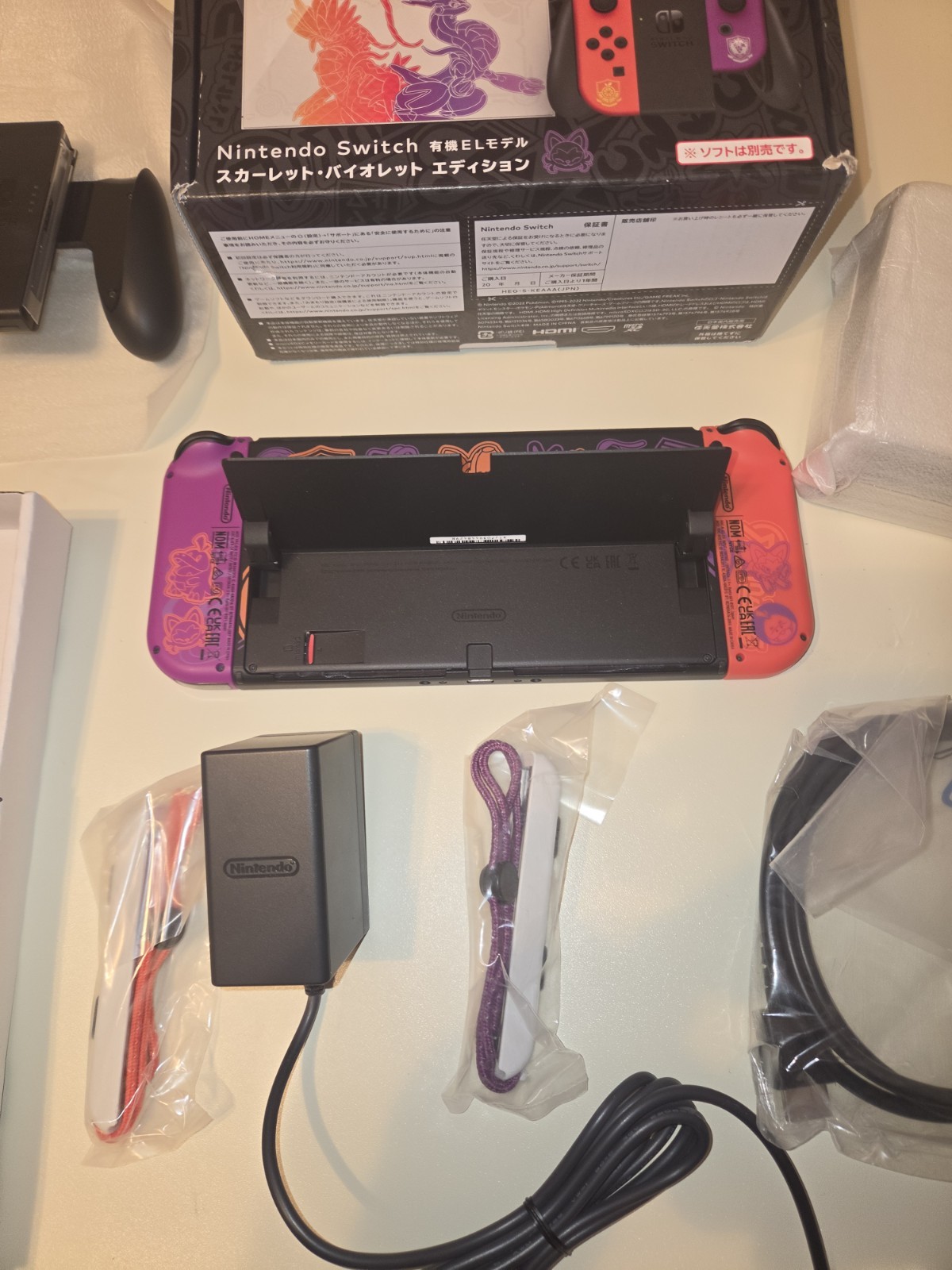 Nintendo Switch OLED Pokémon Scarlet & Violet 64GB Read Description JPN